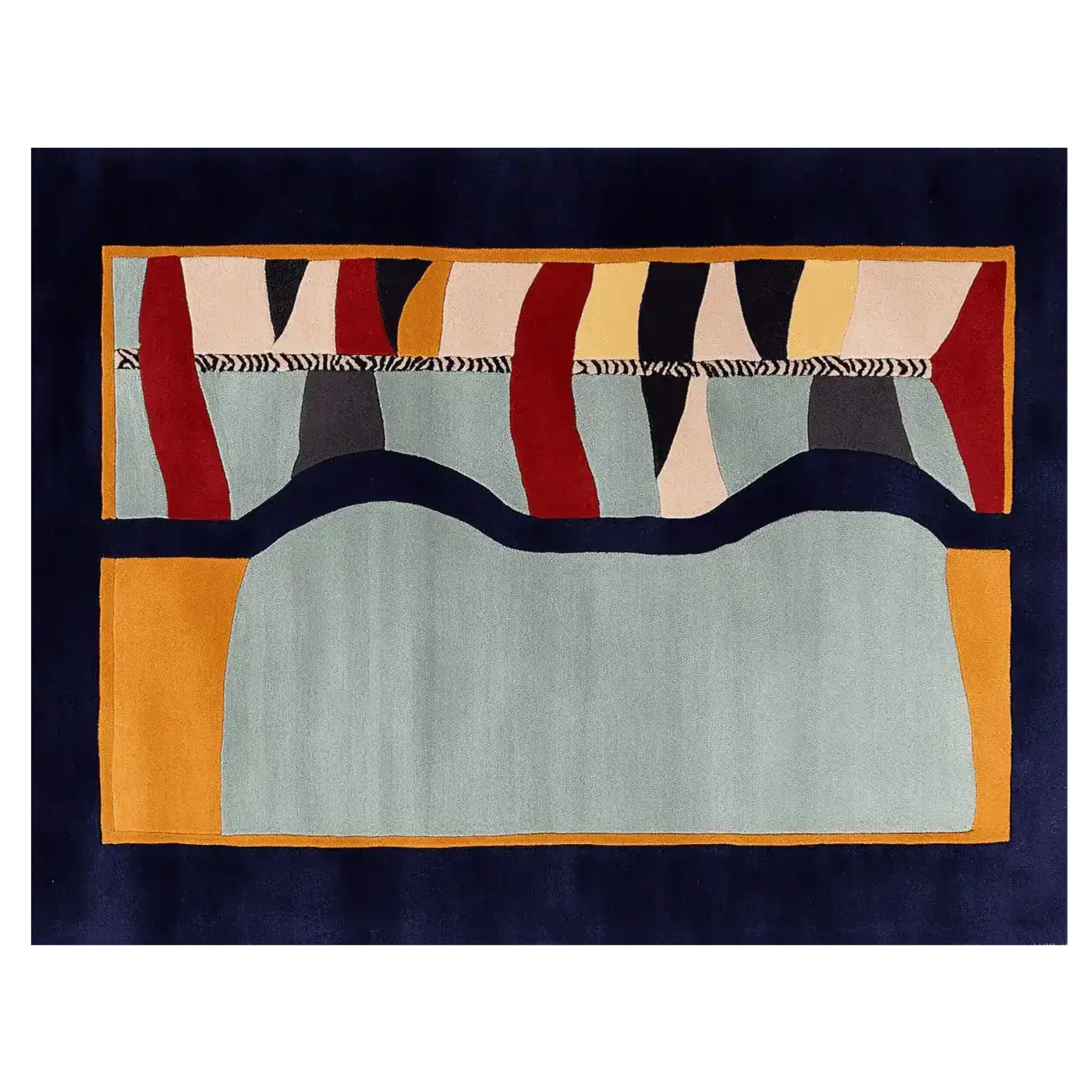 Surreal Pattern Play Hand Tufted Rug - Image 8