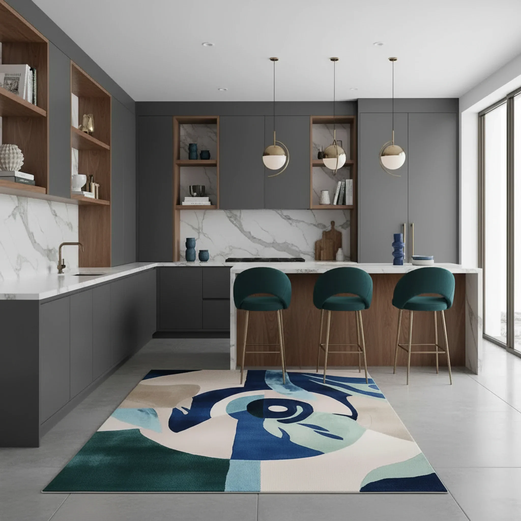 Surreal Vision Hand Tufted Rug - Image 9