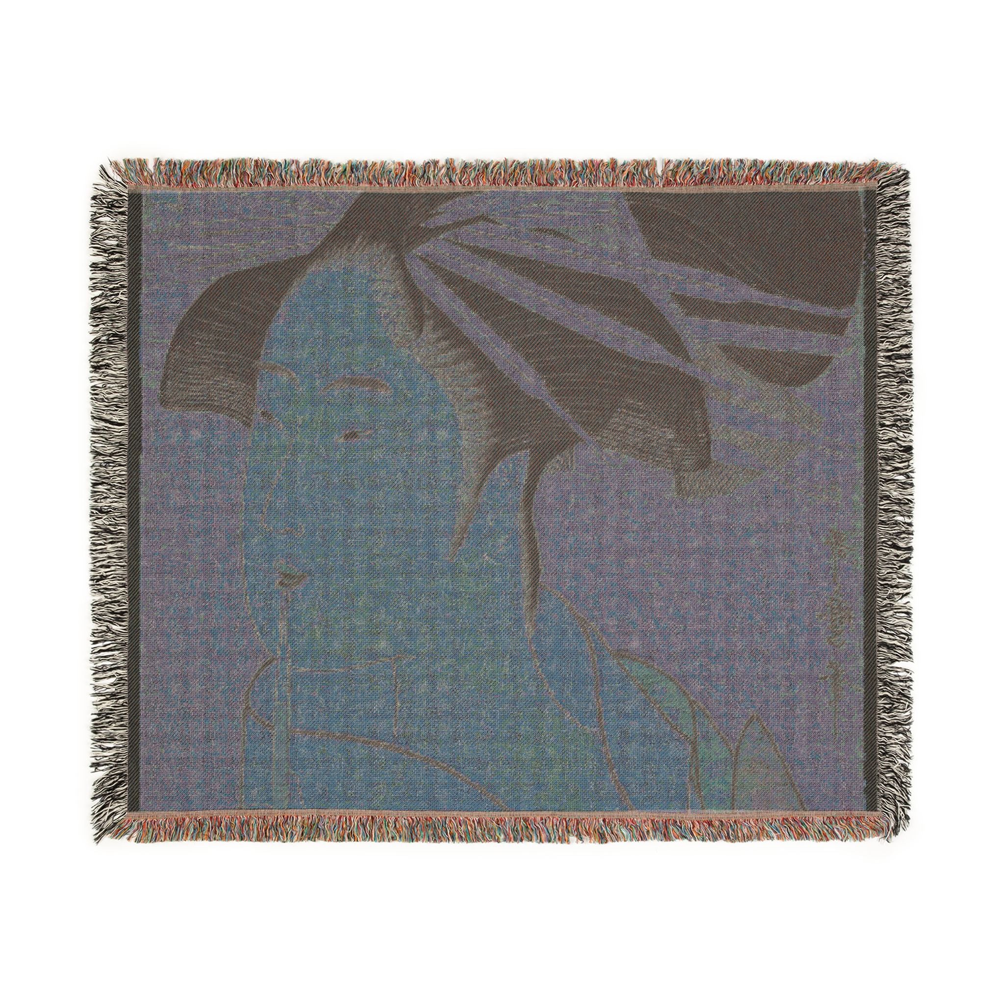 takigawa-of-the-ogiya-eastern-beauties-kitagawa-utamaro | Woven Tapestry Blanket - Image 8