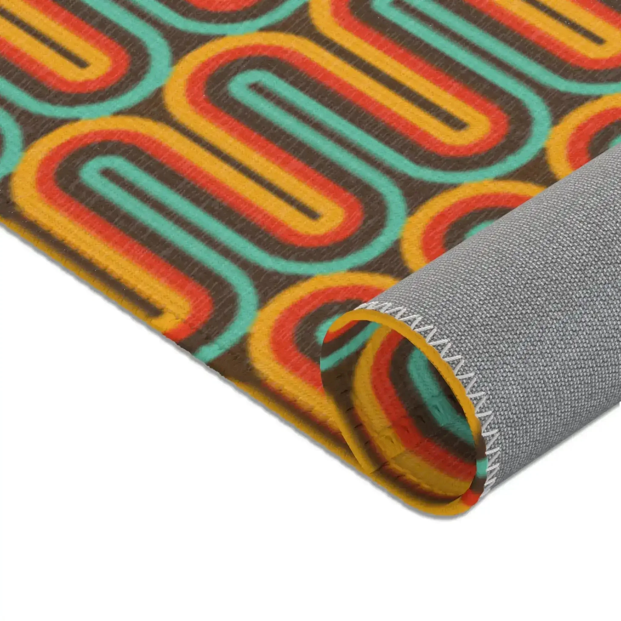 Teal Retro Radiance Accent Rug - Image 4
