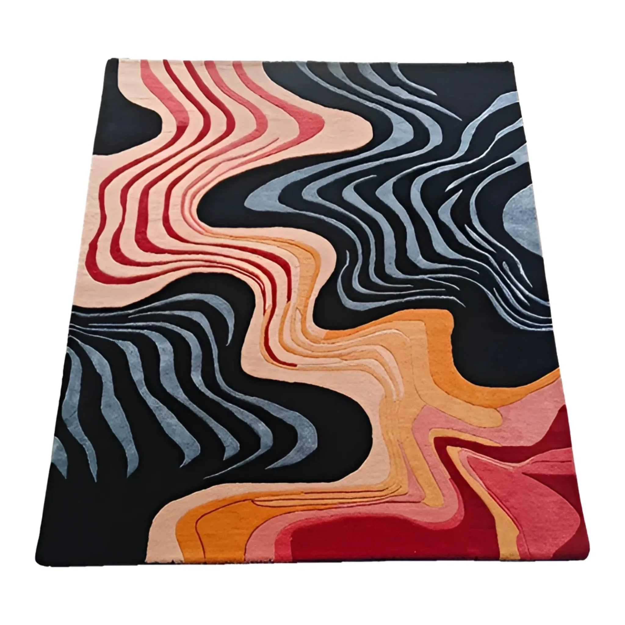 Terracotta Tide Hand Tufted Rug  - Image 4