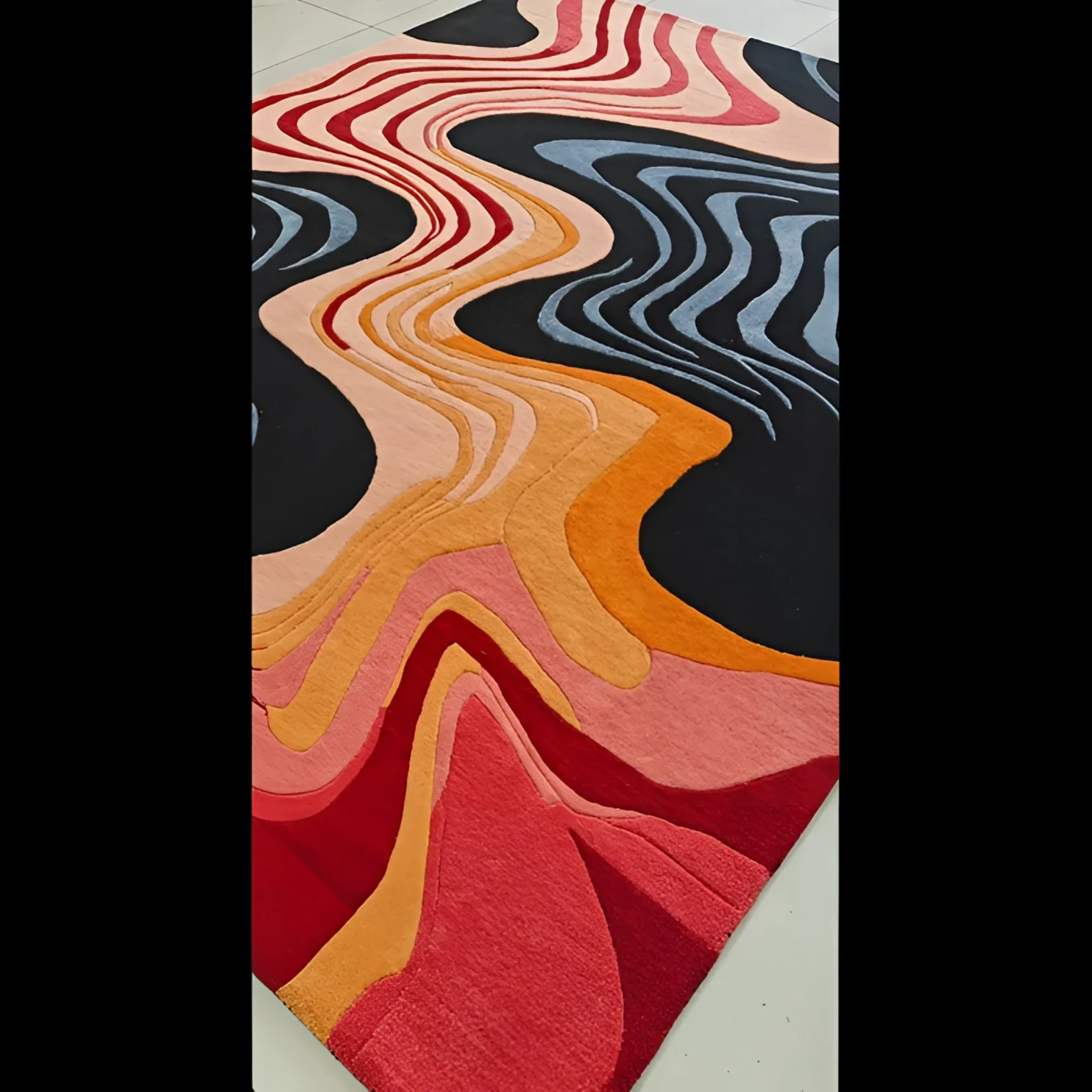 Terracotta Tide Hand Tufted Rug  - Image 5