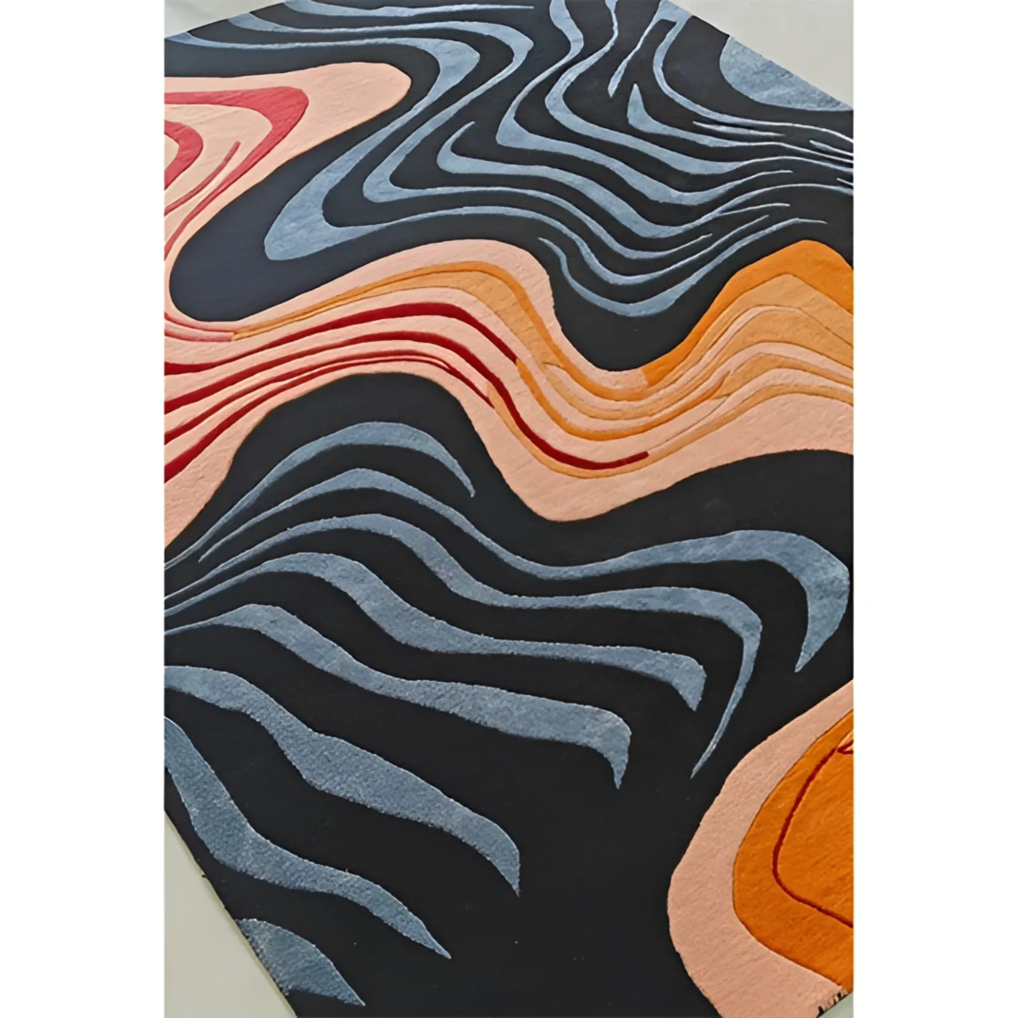 Terracotta Tide Hand Tufted Rug  - Image 6