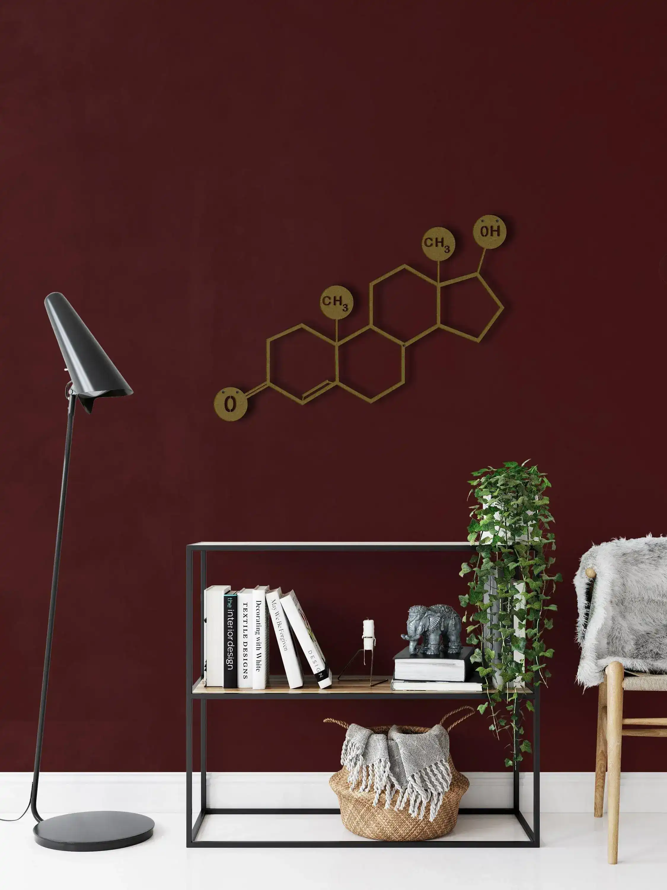 Testosterone Molecule Metal Wall Art - Image 11