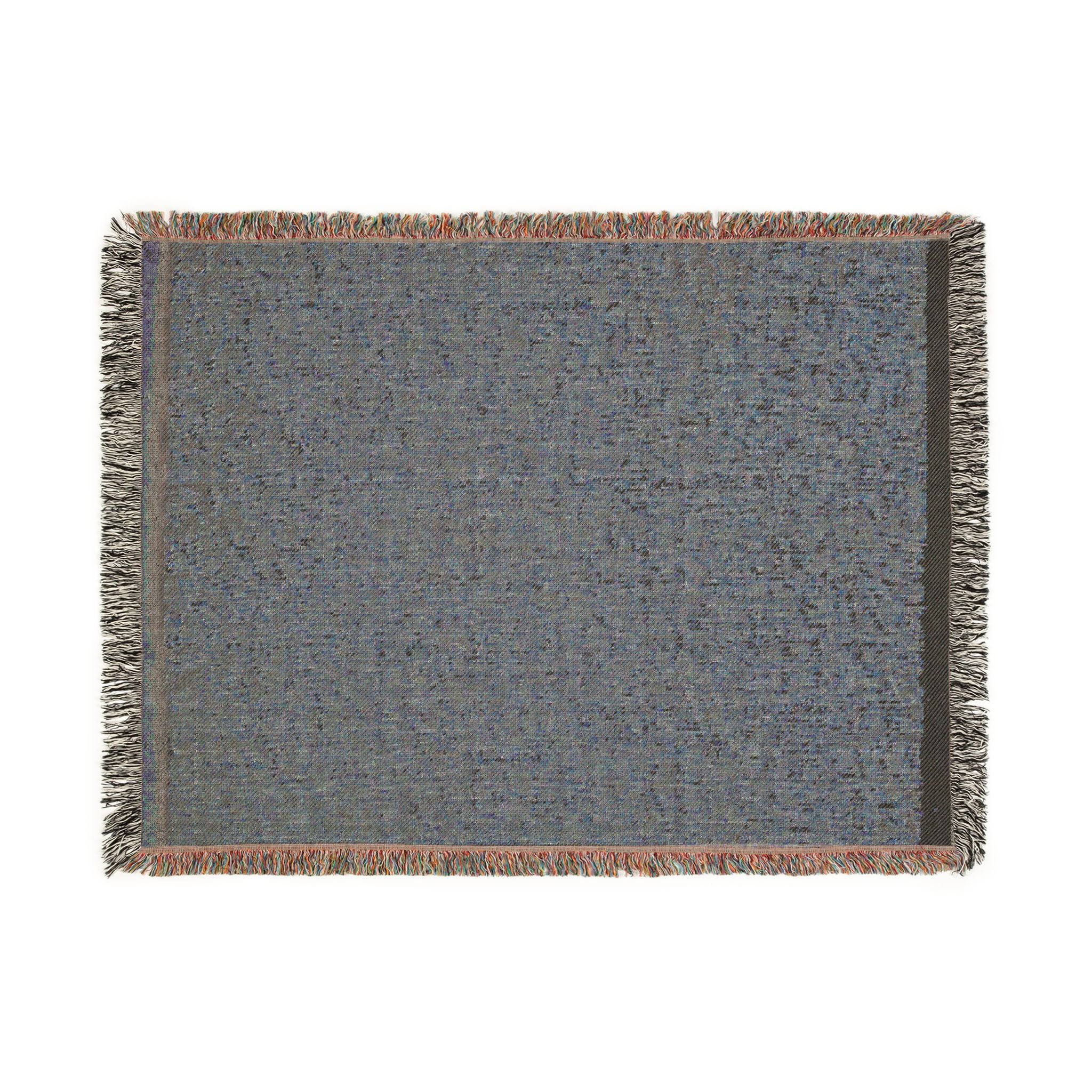 Textile with Tiny Leaves Woven Throw Blanket - Image 7