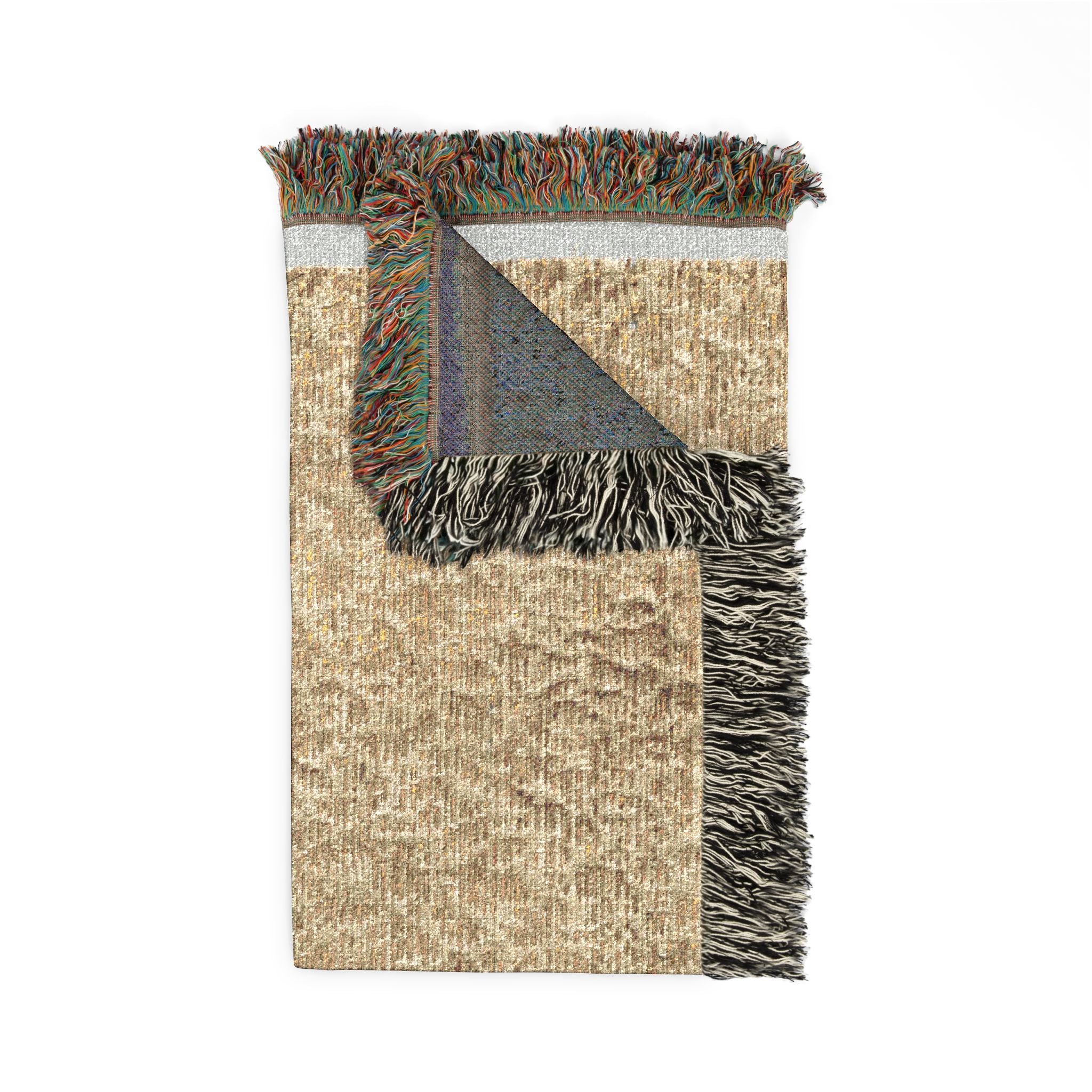 Textile with Tiny Leaves Woven Throw Blanket - Image 8