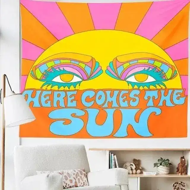 The 80s Aesthetic Colorful Tapestry - Image 3
