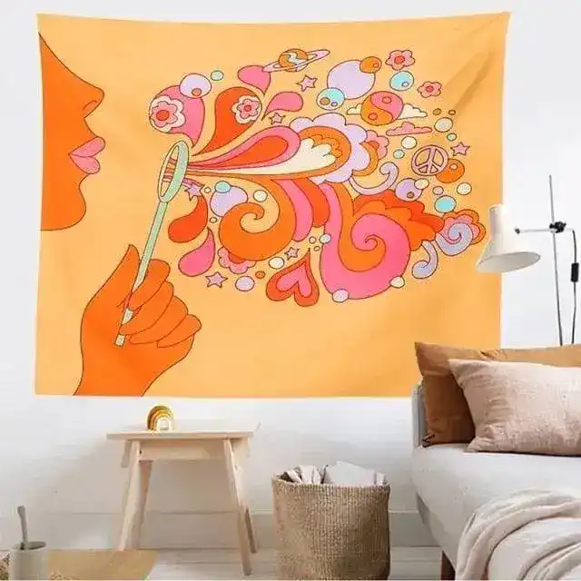 The 80s Aesthetic Colorful Tapestry - Image 4