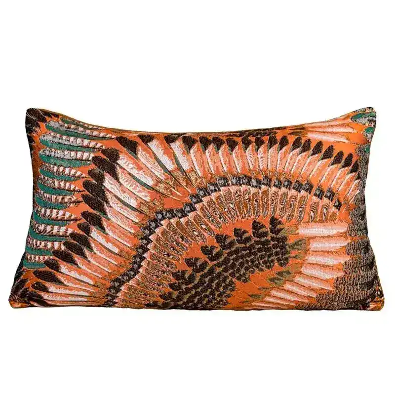 The Atlas Mountains Jacquard Throw Pillow Cover - Image 2
