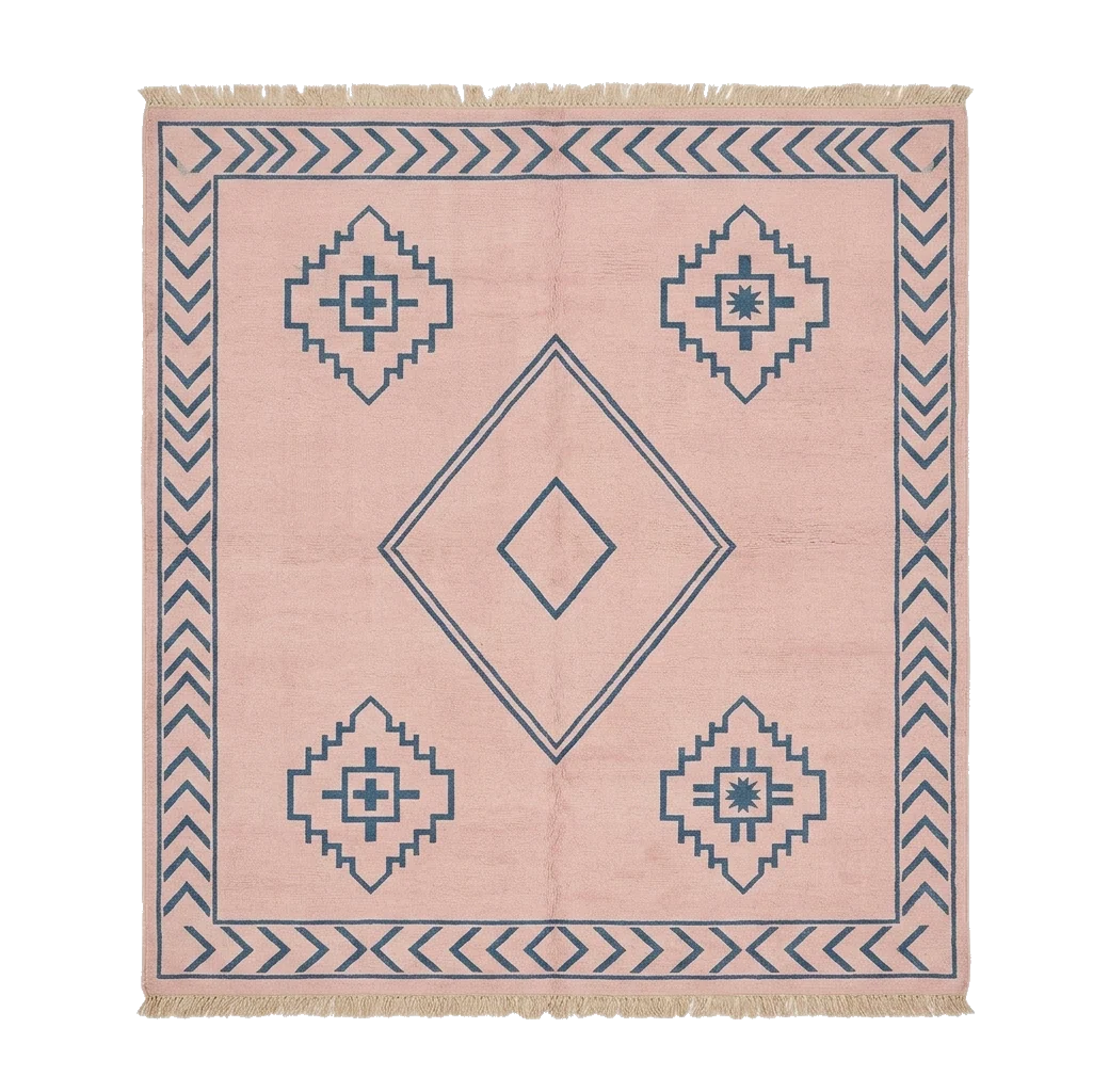 The Blush Diamond Hand Knotted Rug