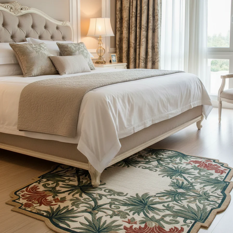 The Botanical Medallion Hand Tufted Wool Rug - Image 11