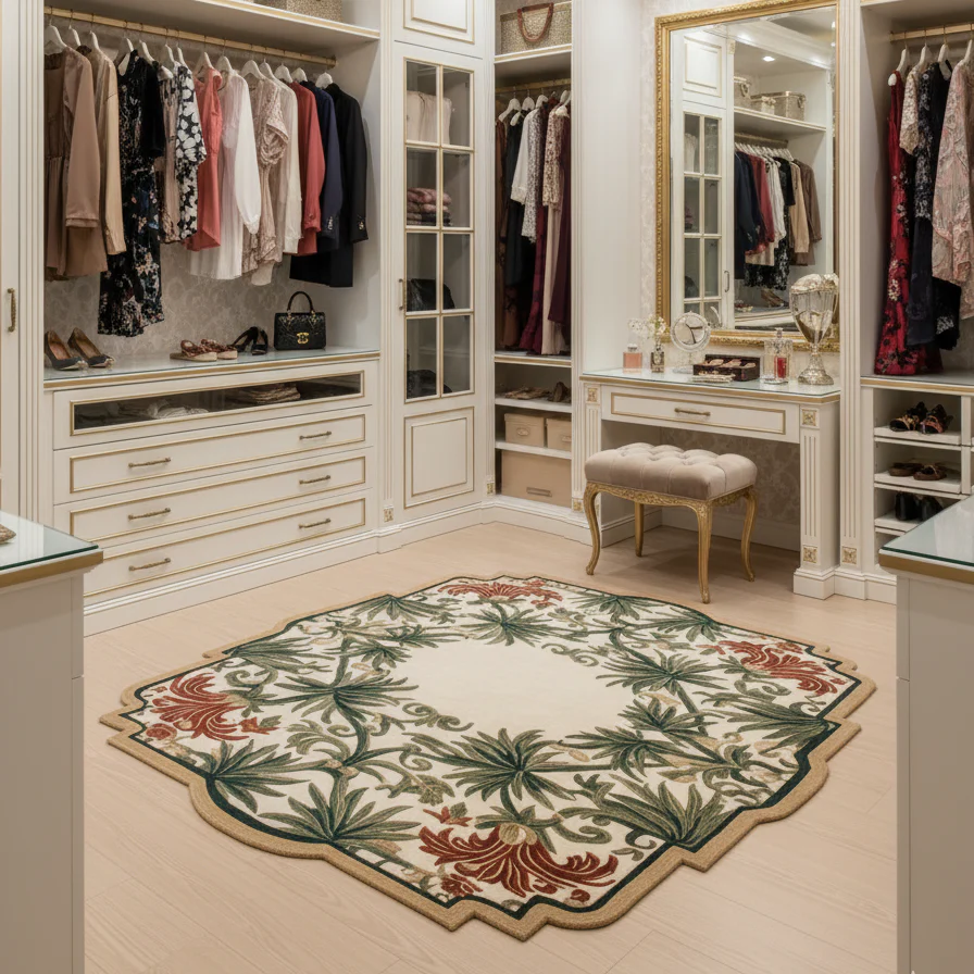The Botanical Medallion Hand Tufted Wool Rug - Image 7