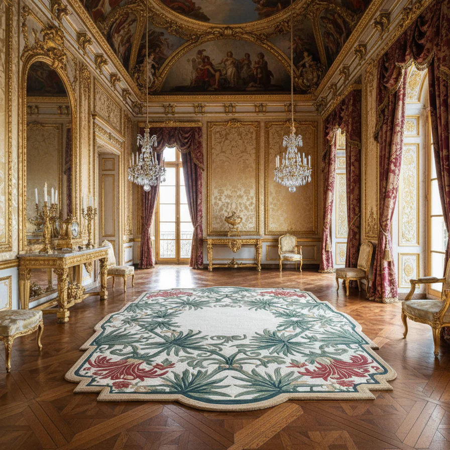 The Botanical Medallion Hand Tufted Wool Rug - Image 9