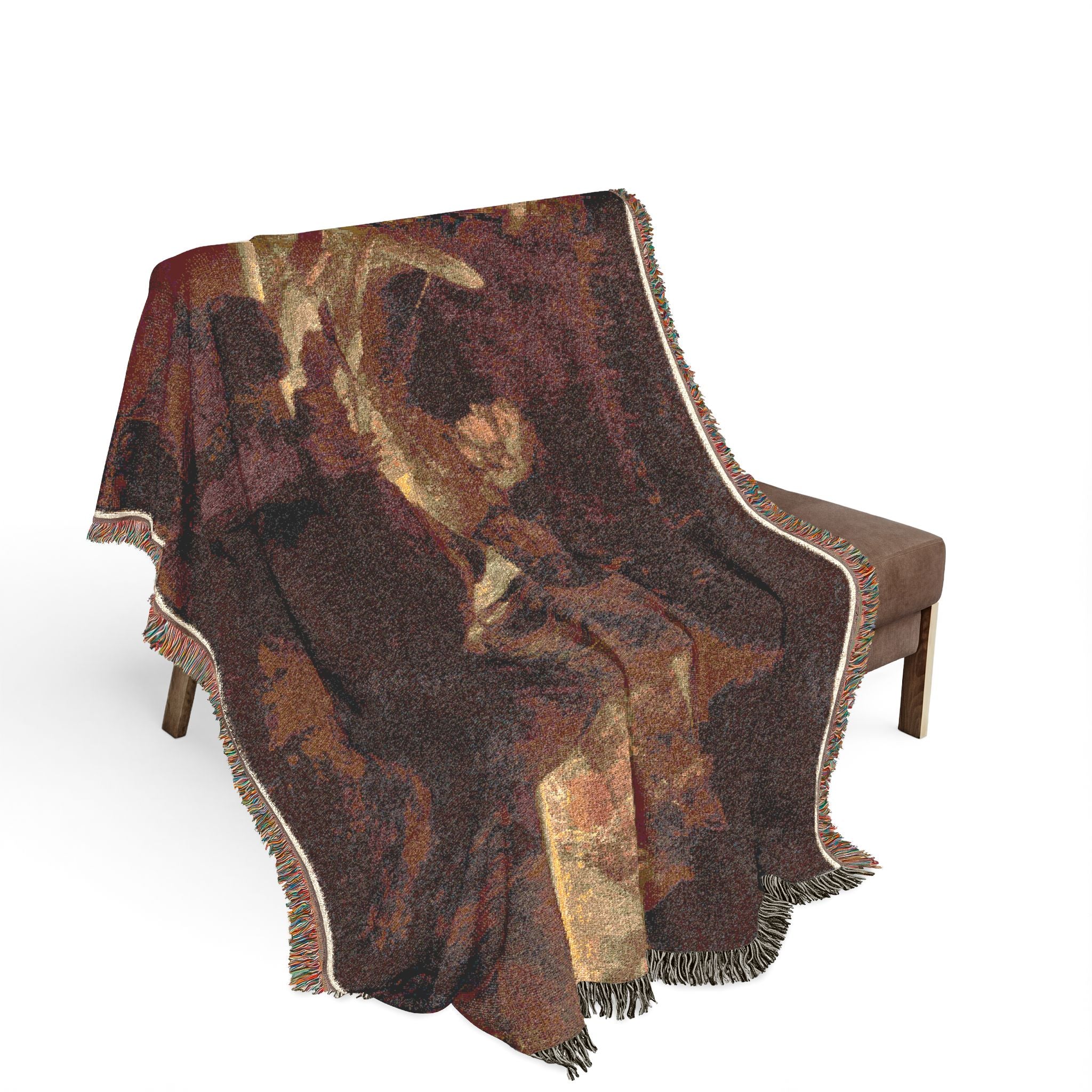 The Conspiracy of Claudius Civilis by Rembrandt van Rijn | Woven Tapestry Blanket - Image 3