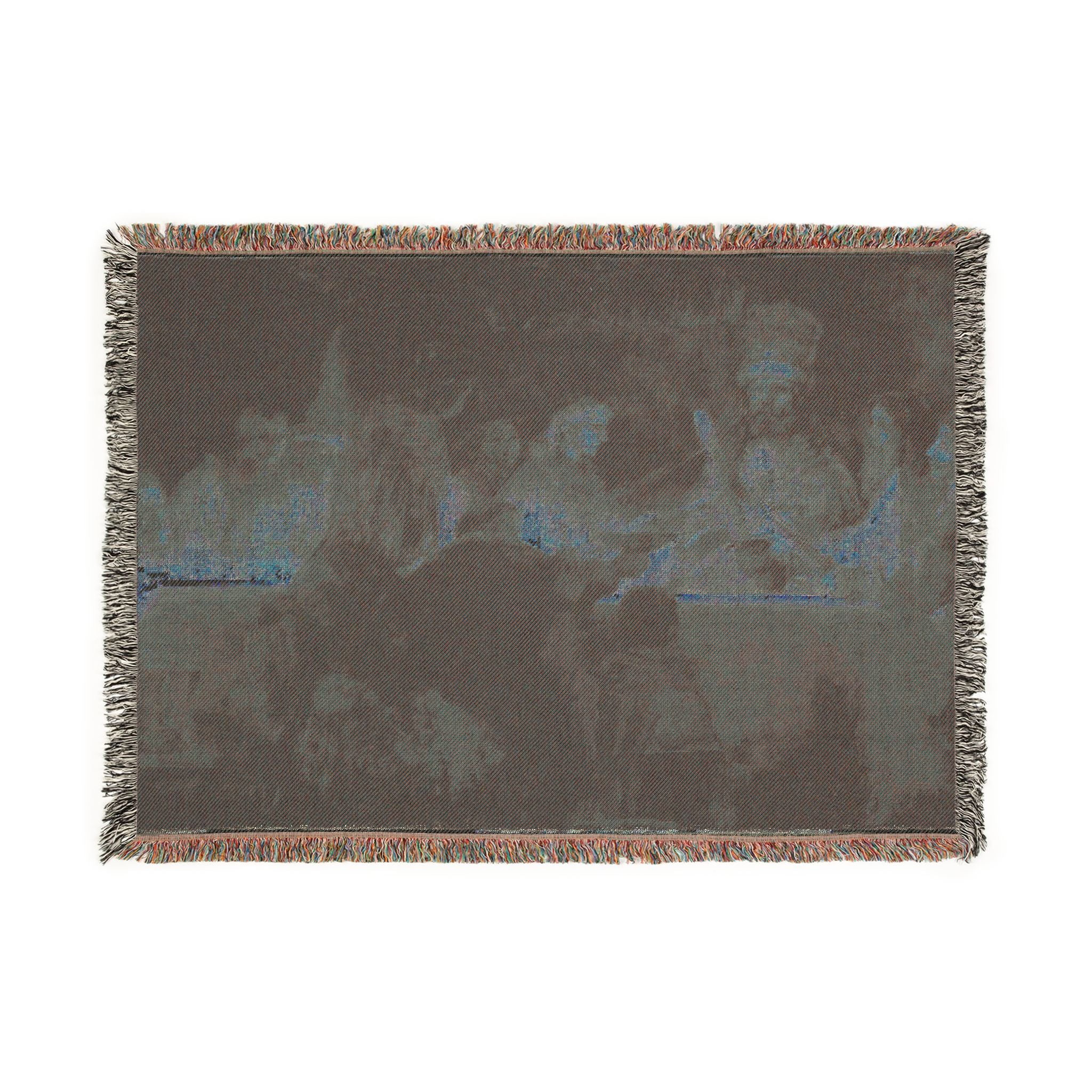 The Conspiracy of Claudius Civilis by Rembrandt van Rijn | Woven Tapestry Blanket - Image 4
