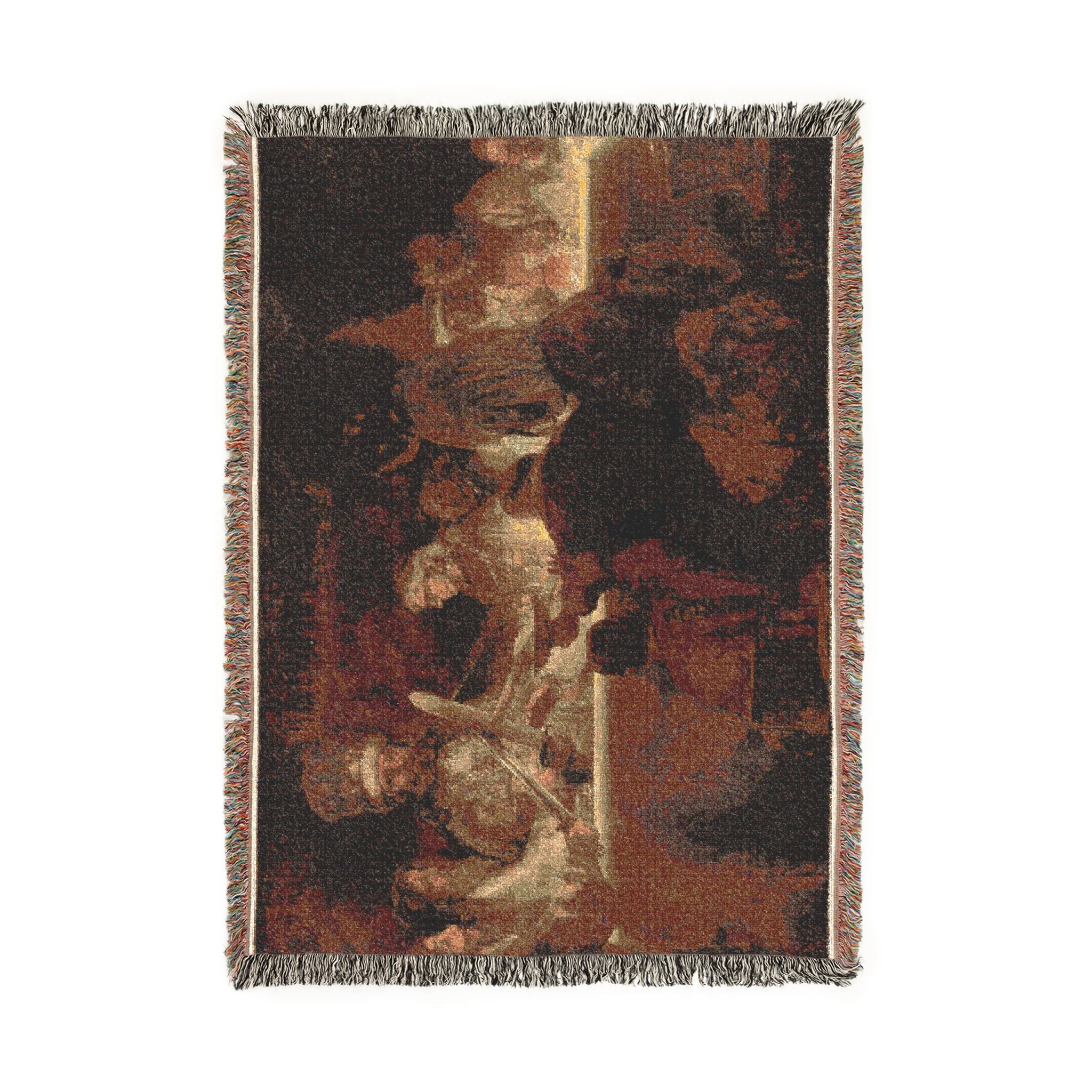 The Conspiracy of Claudius Civilis by Rembrandt van Rijn | Woven Tapestry Blanket - Image 6