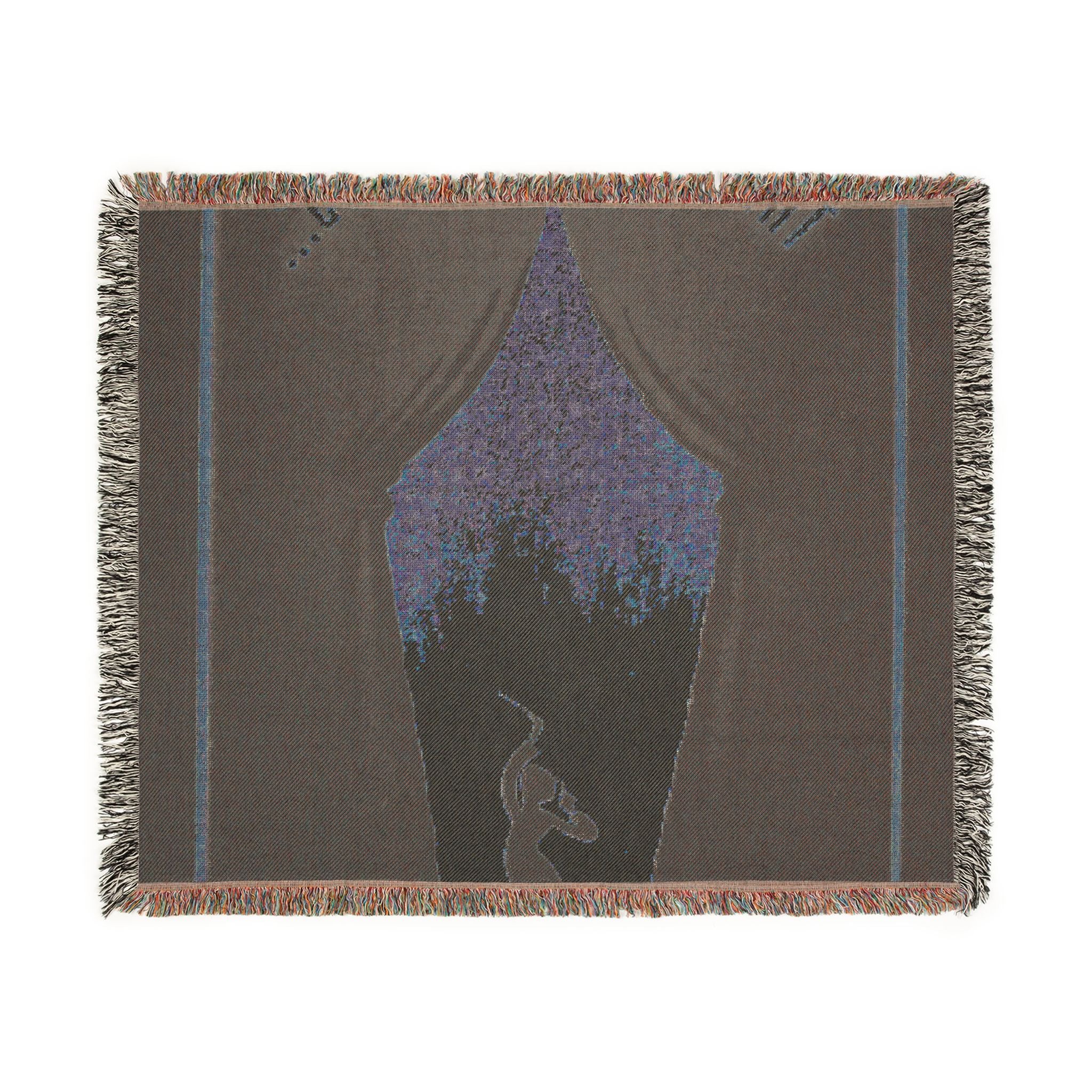 the-curtain-rises-wpa-federal-art-project | Woven Tapestry Blanket - Image 8