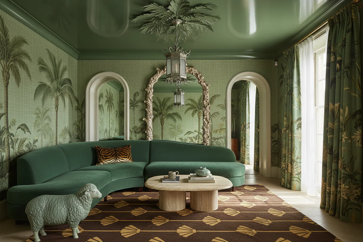 The Gilded Fan Hand Tufted Rug - Image 2