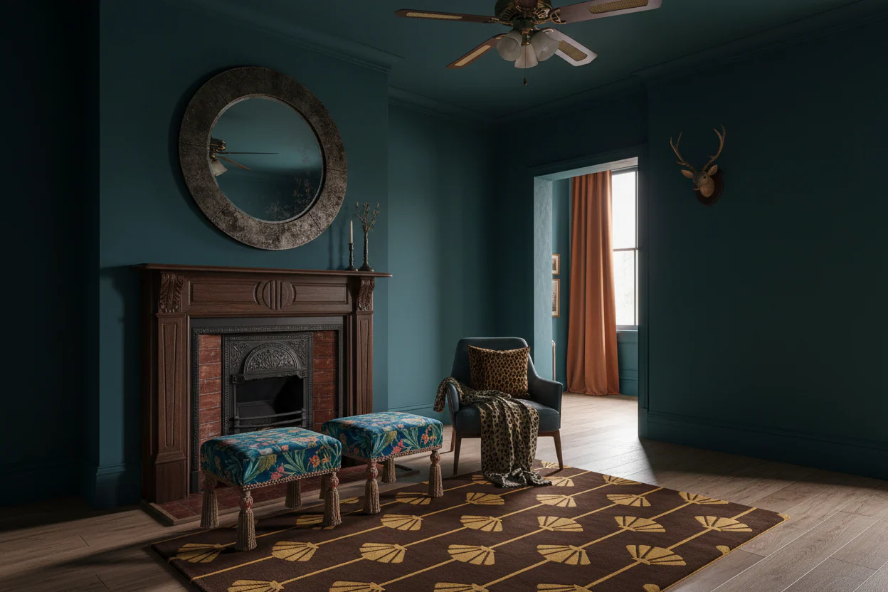 The Gilded Fan Hand Tufted Rug - Image 3