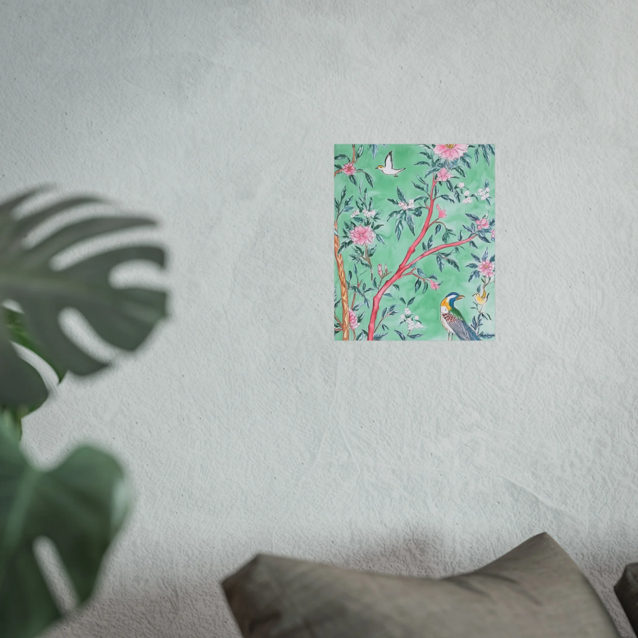 Chinoiserie Birds and Floral Scene Fine Art Poster - Image 21