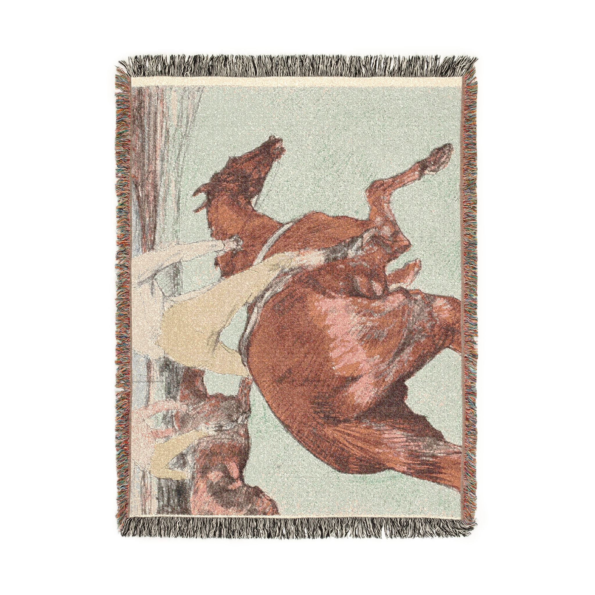 the-jockey-toulouse-lautrec | Woven Tapestry Blanket - Image 11