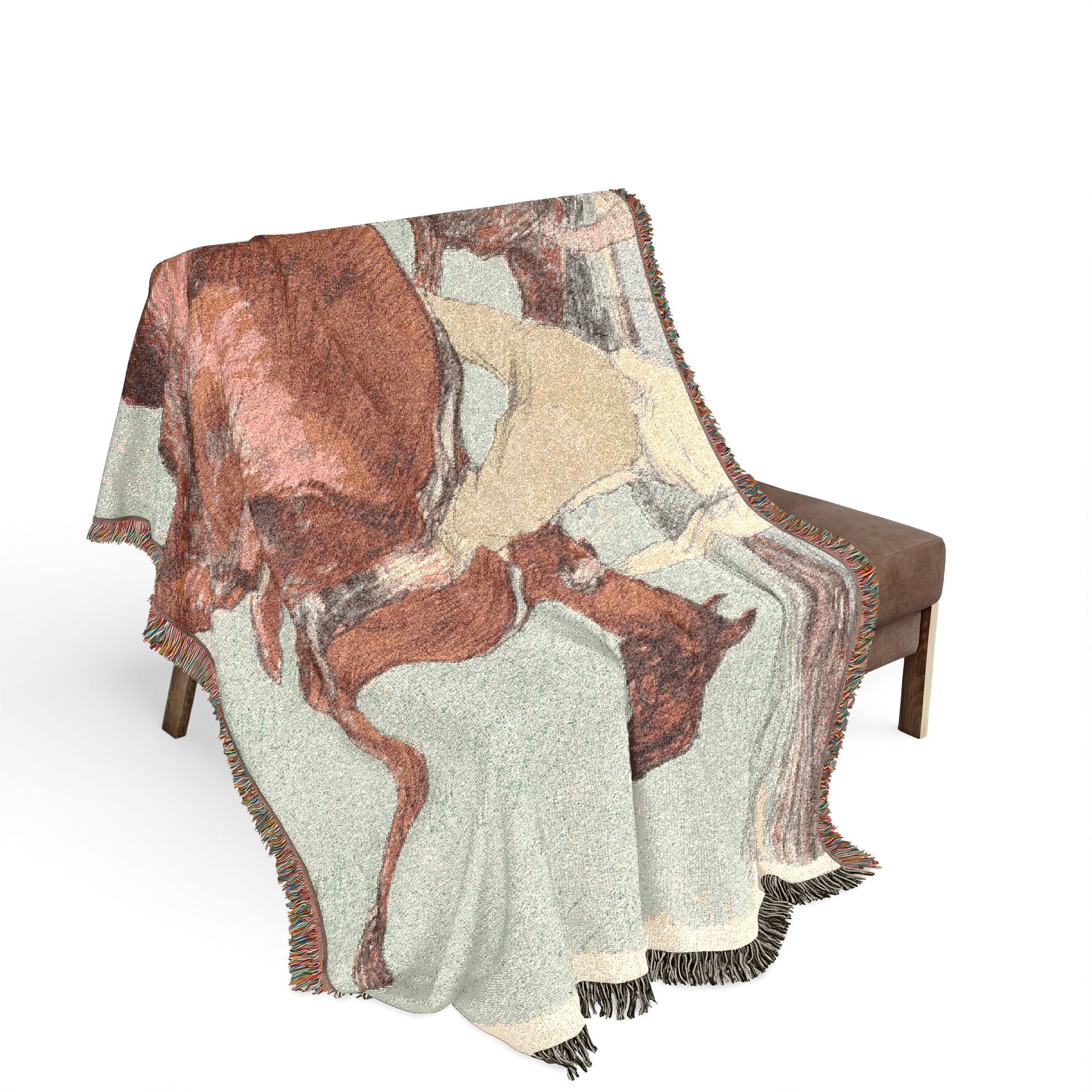 the-jockey-toulouse-lautrec | Woven Tapestry Blanket - Image 3