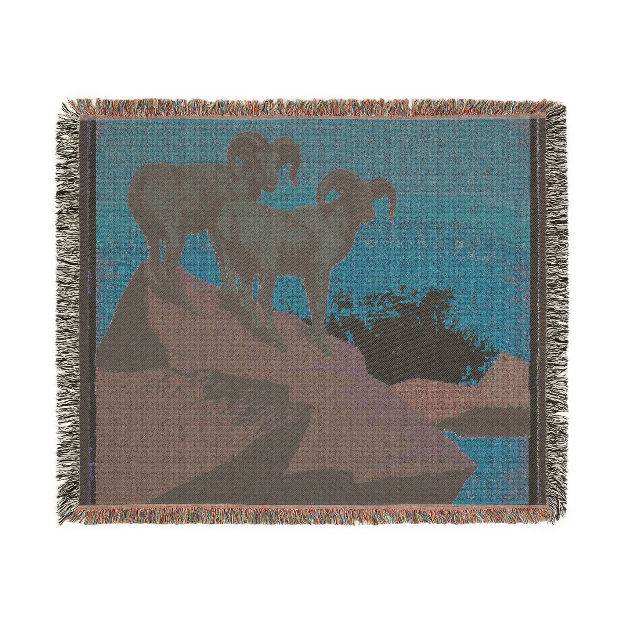the-national-parks-preserve-wild-life-wpa-federal-art-project | Woven Tapestry Blanket - Image 8