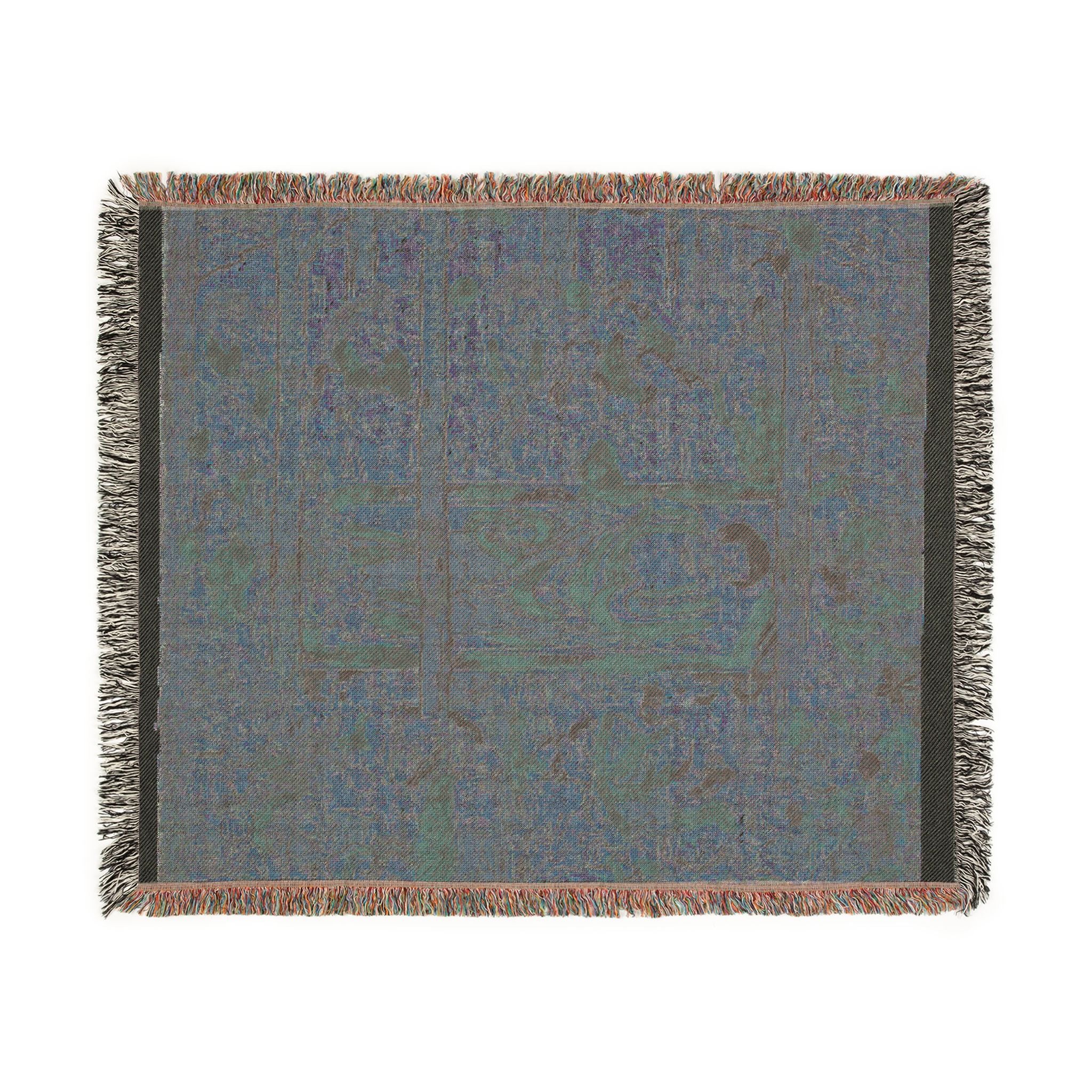 The Parinirvana of the Buddha Woven Throw Blanket - Image 3