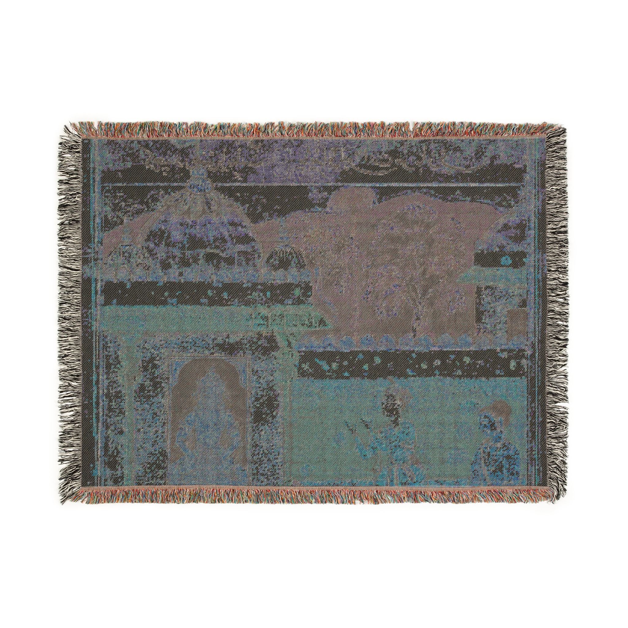 The Raja’s son vows to sever his head and offer it to the image if he is united with the princess he has seen in the temple, from a Tuti-nam - Image 7