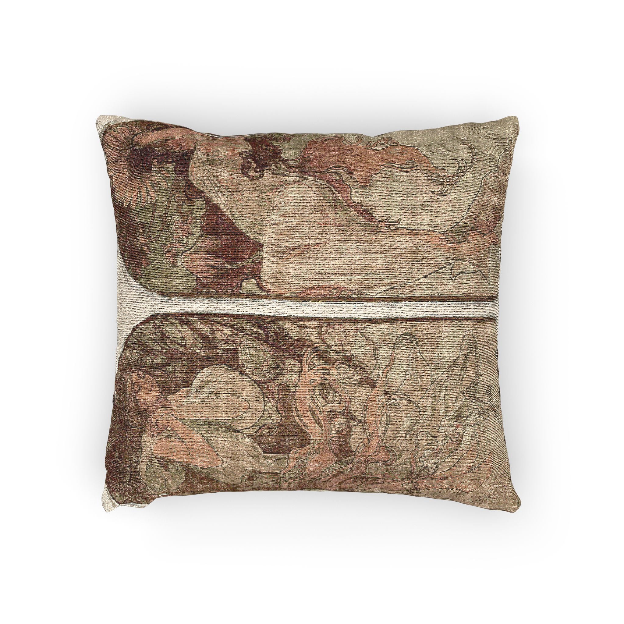 the-seasons-alphonse-mucha | Woven Pillow - Image 2