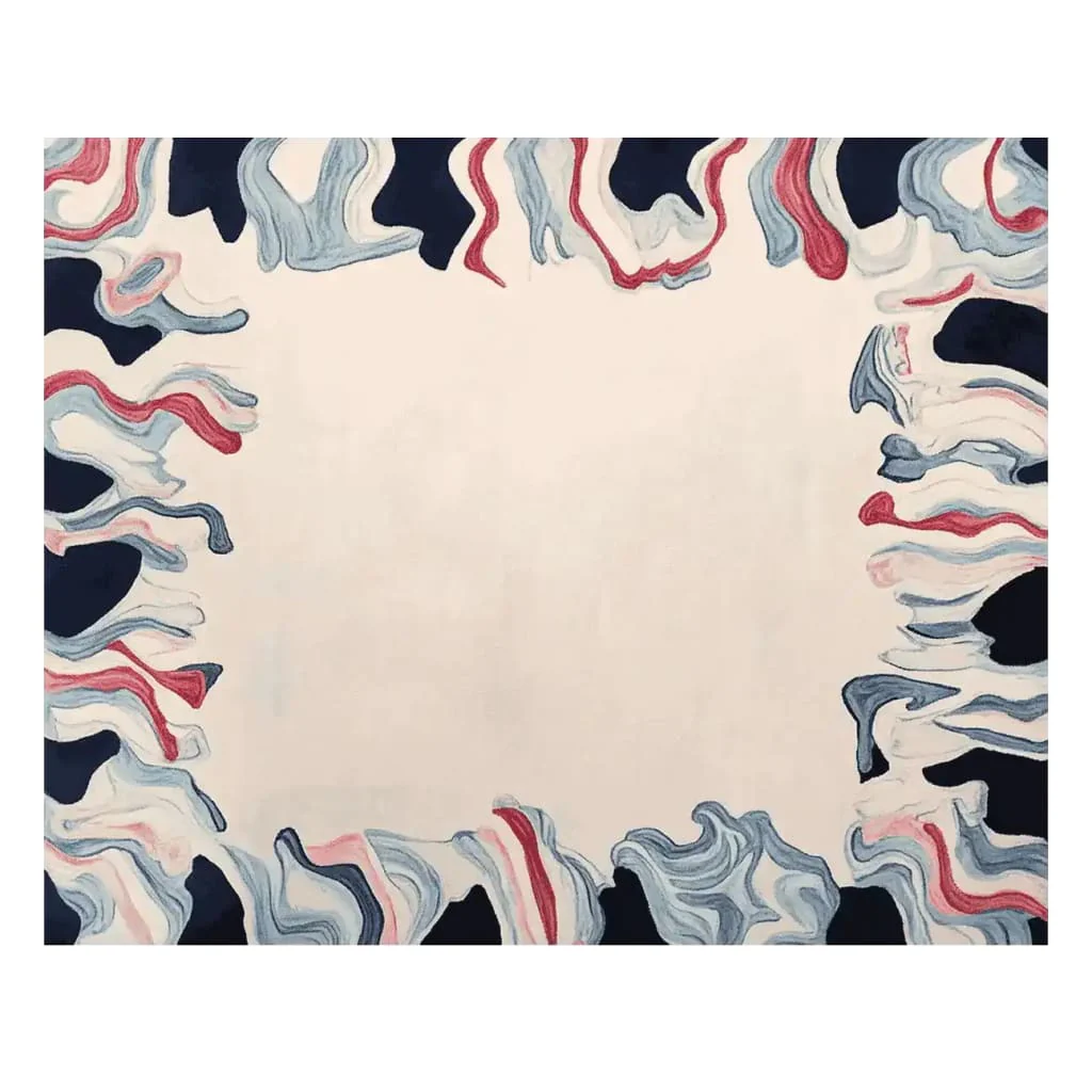 Tidal Flow Frame Hand Tufted Rug - Image 4