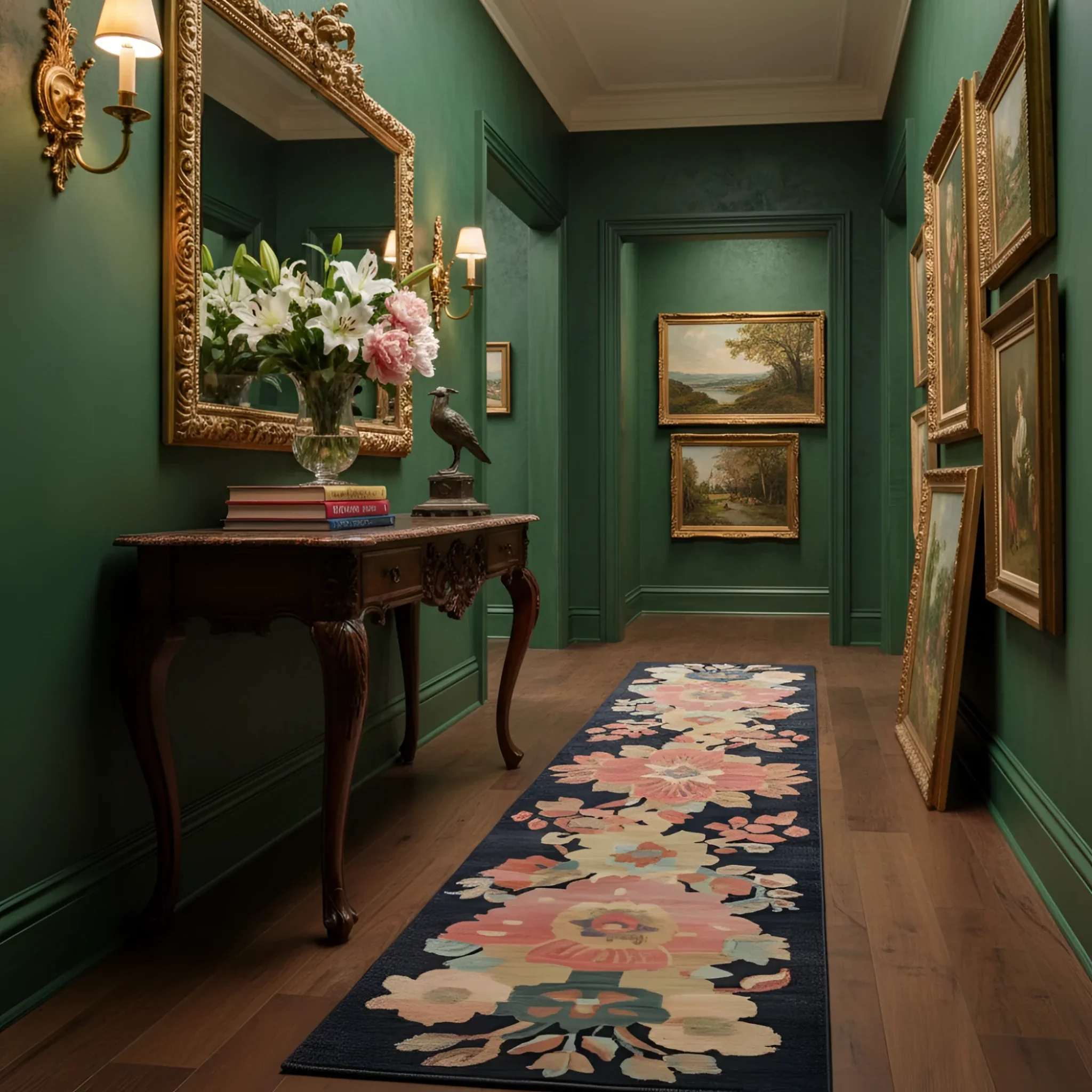 Tidal Serenade Hand Tufted Wool Rug Runner - Image 2