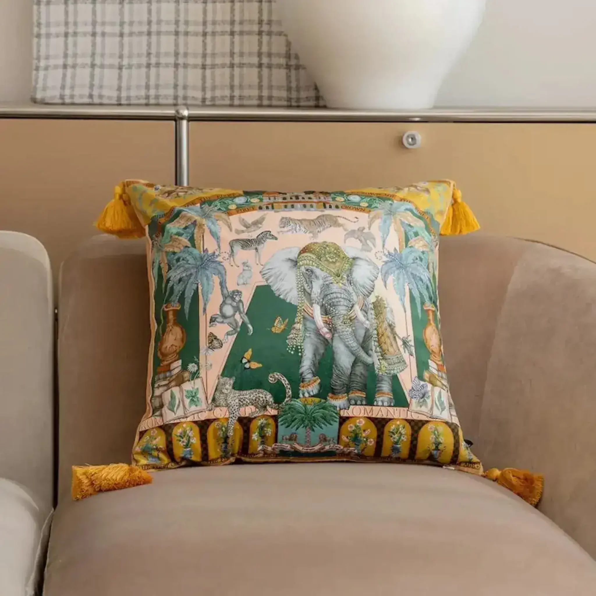 The Asian Wild Velvet Throw Pillow Cover - Image 7