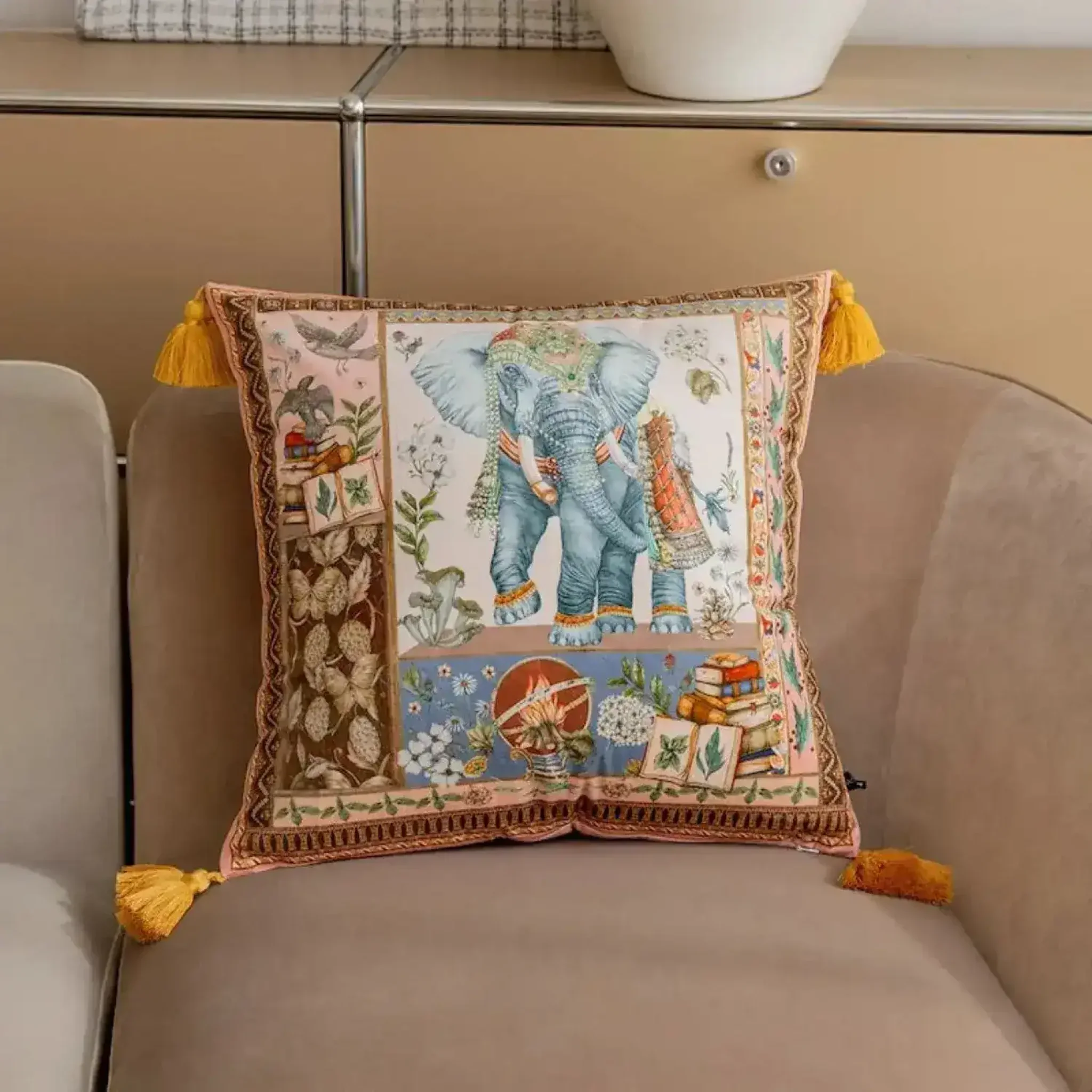 The Asian Wild Velvet Throw Pillow Cover - Image 8