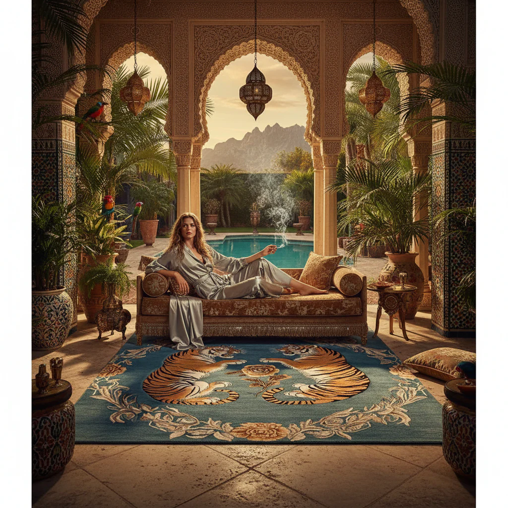 Tiger's Grace Hand Tufted Rug - Image 2