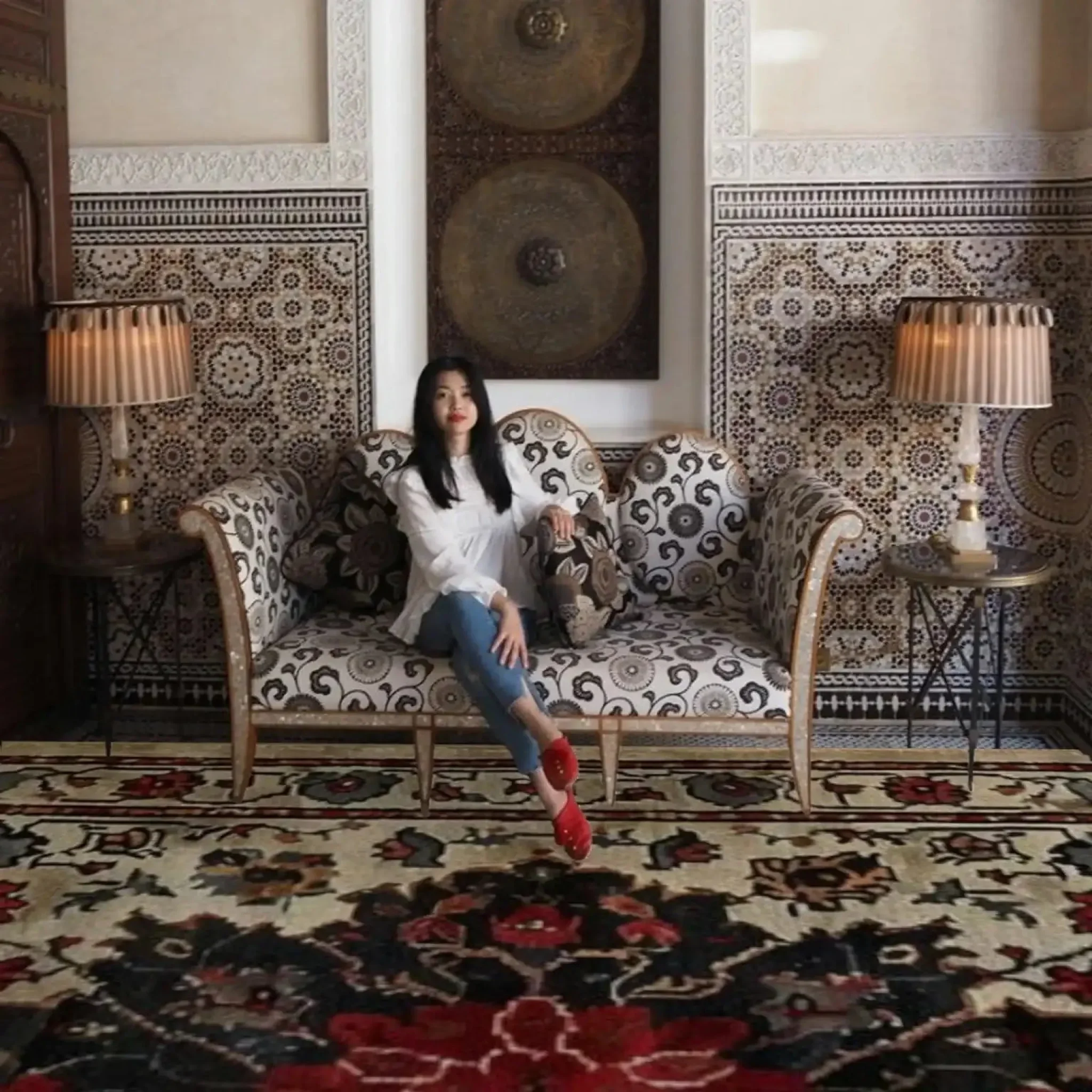 Timeless Floral Medley Hand Knotted Wool Rug - Image 2
