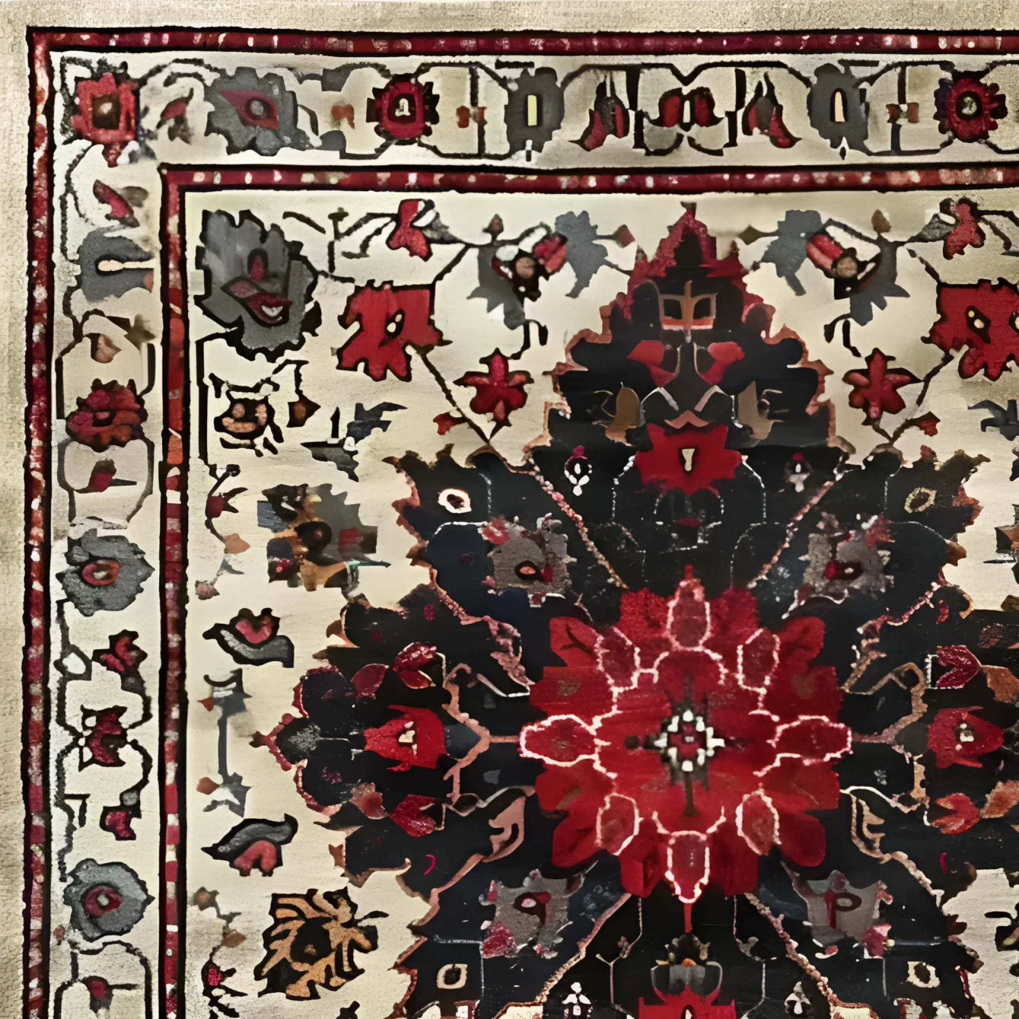 Timeless Floral Medley Hand Knotted Wool Rug - Image 5