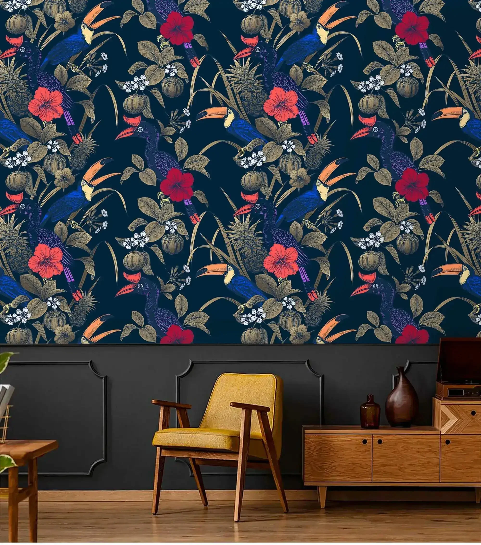Toucan Jungle Retreat Wallpaper - Image 2