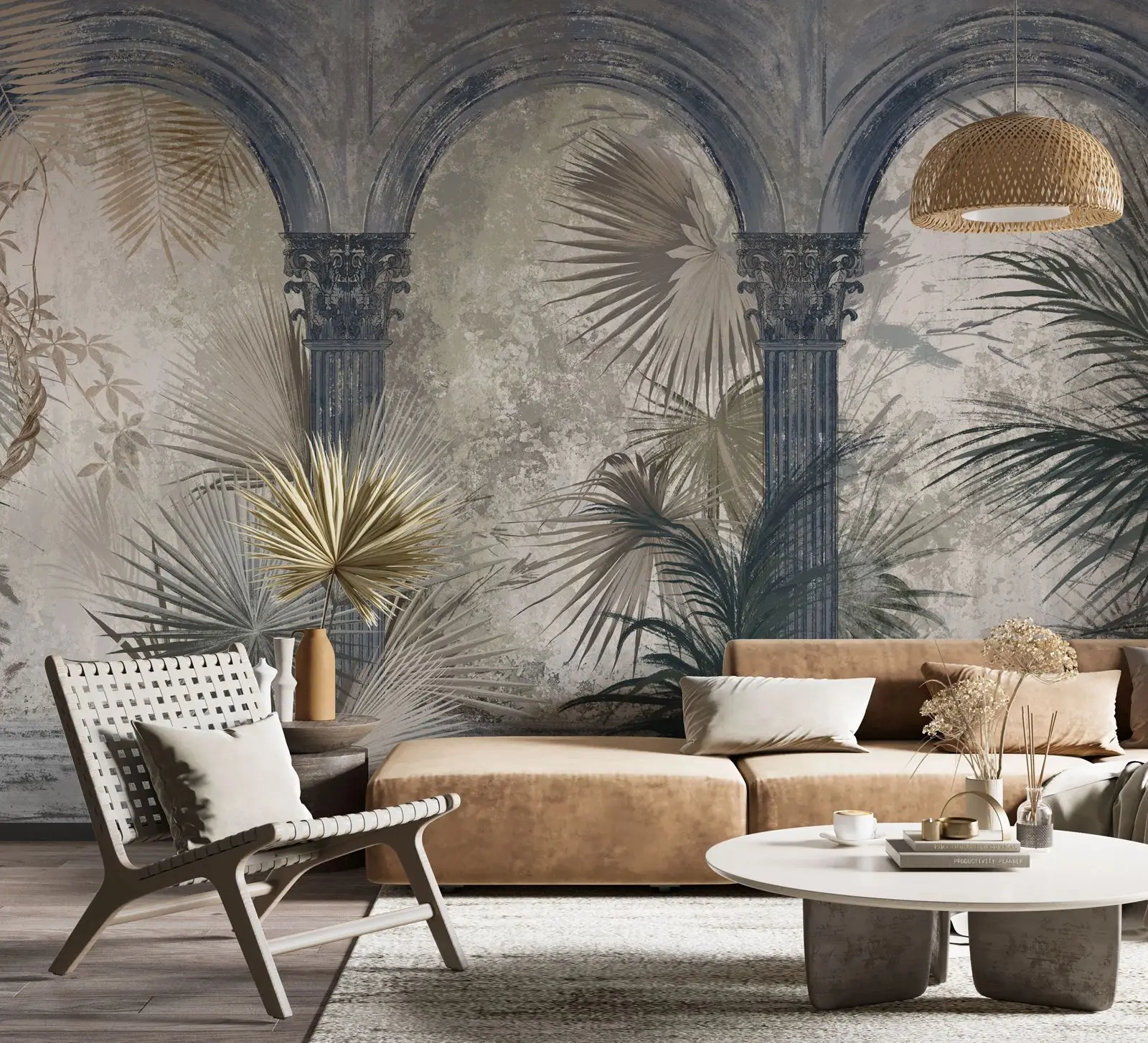Tropical Arch Garden Mural - Image 2