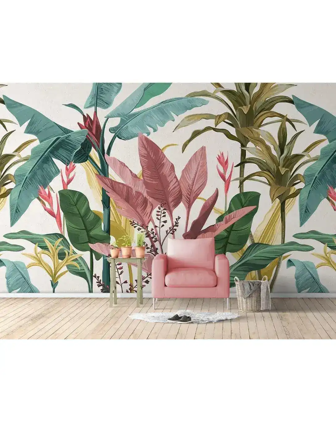 Tropical Banana Leaf Wall Mural - Image 4