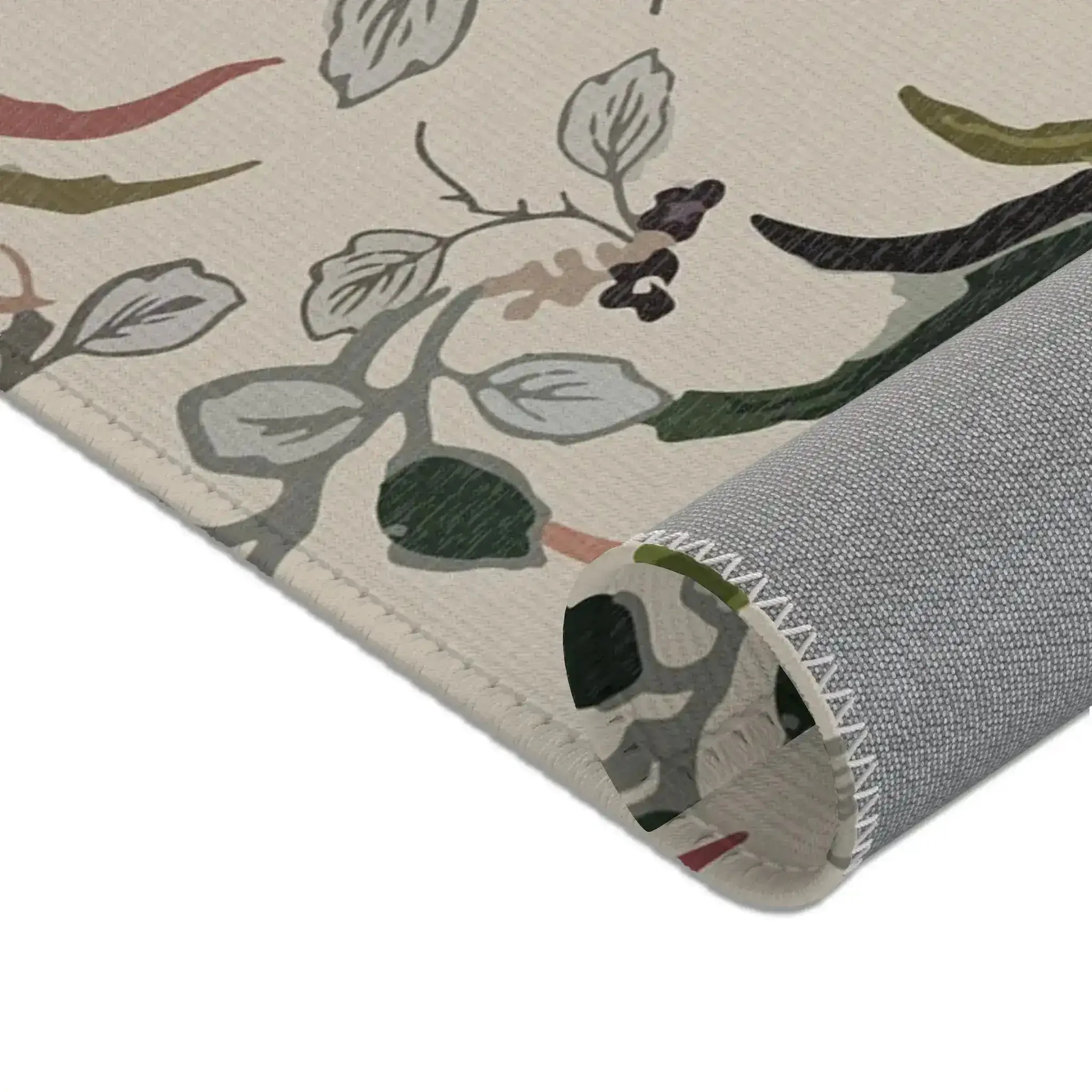 Tropical Birds and Blossoms on Cream Accent Rug - Image 4
