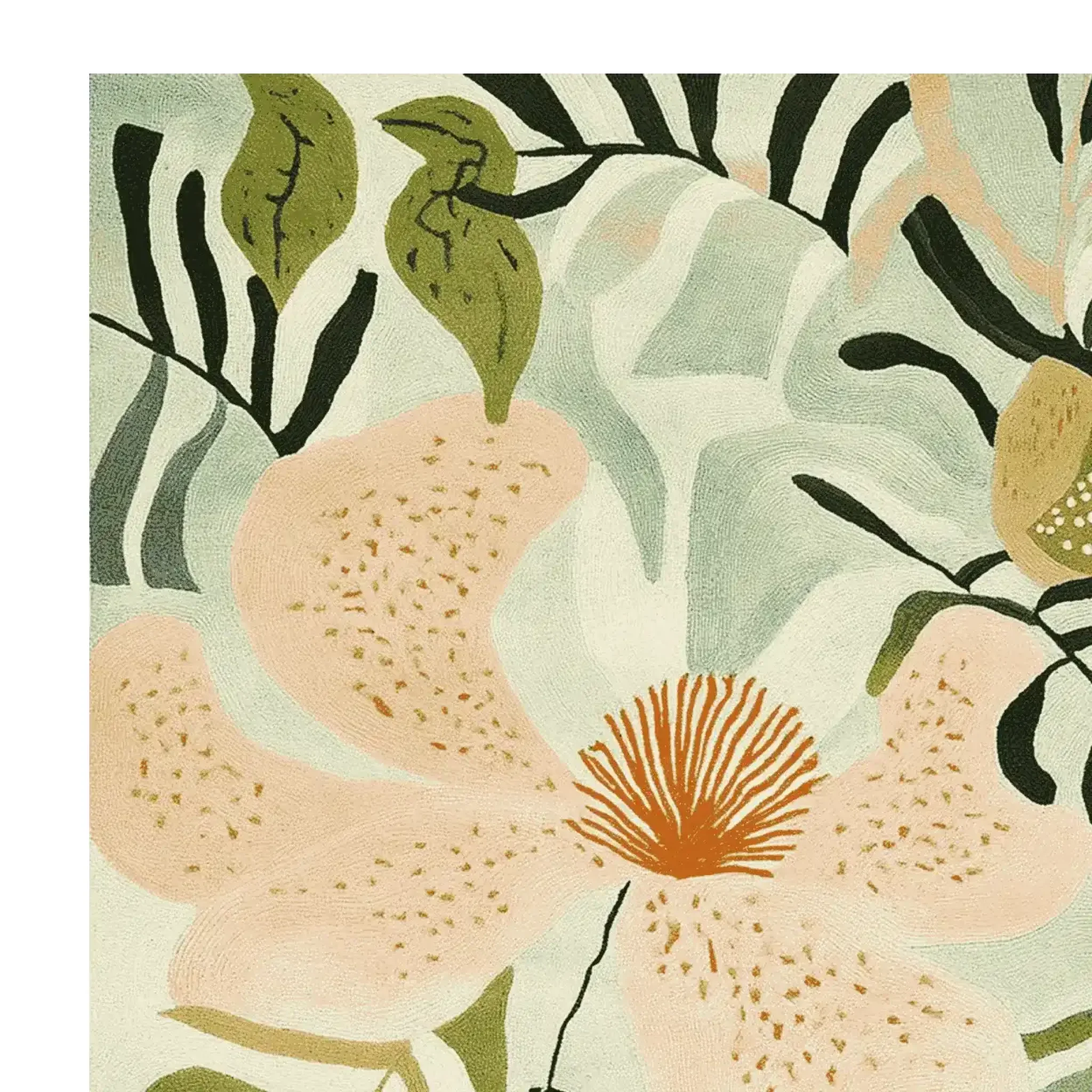 Tropical Garden Whispers Hand Tufted Rug - Image 3