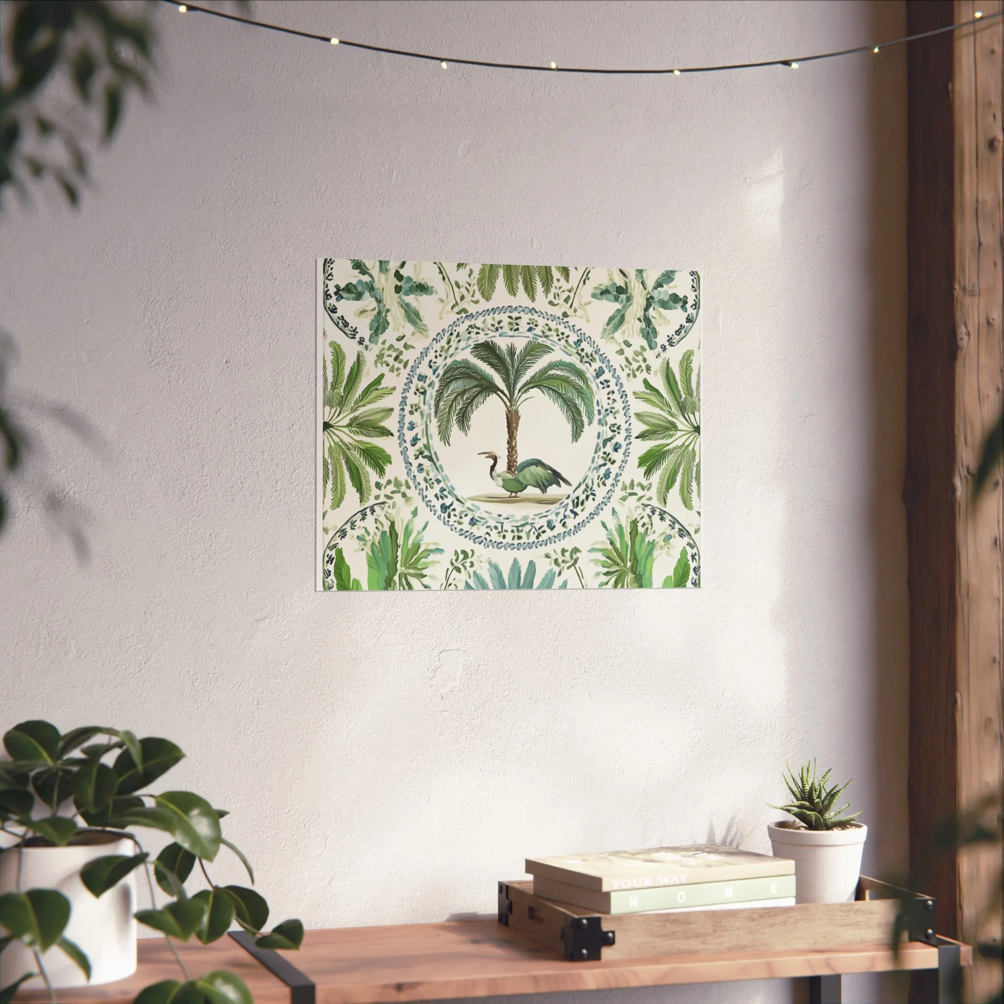 Tropical Heron & Palm Fine Art Poster - Image 18