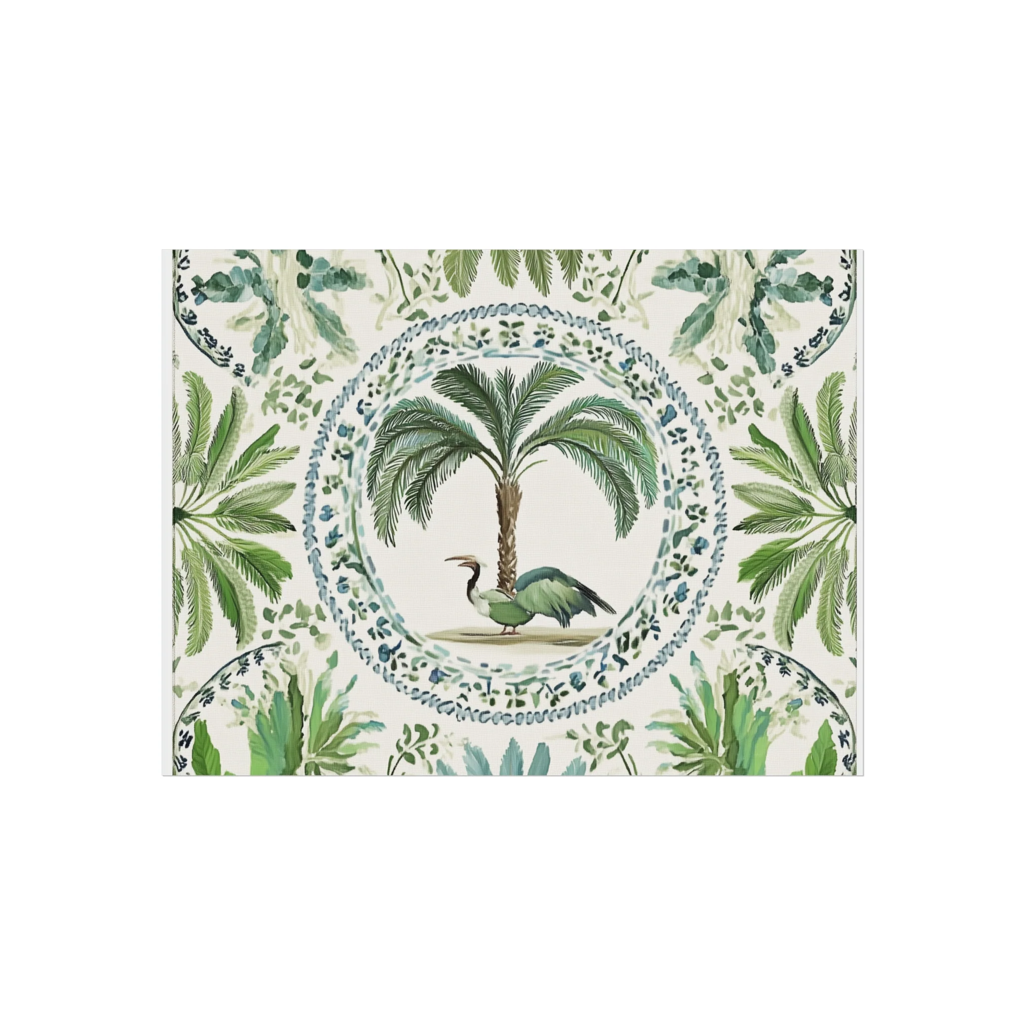 Tropical Heron & Palm Fine Art Poster - Image 5