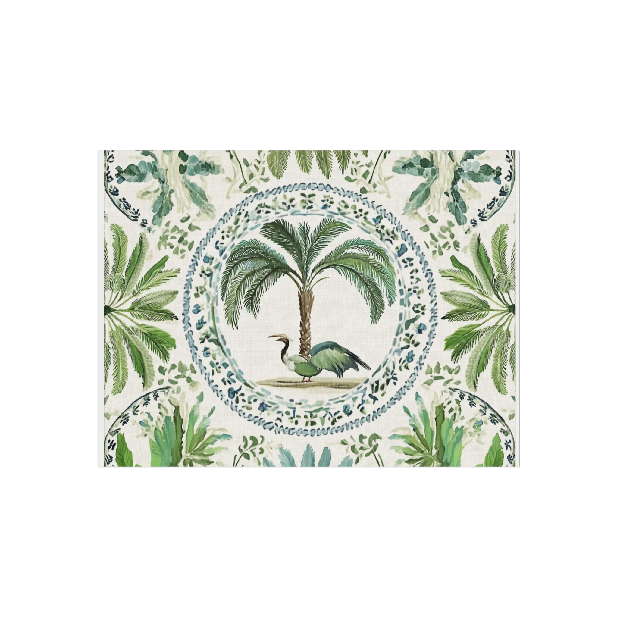 Tropical Heron & Palm Fine Art Poster - Image 6