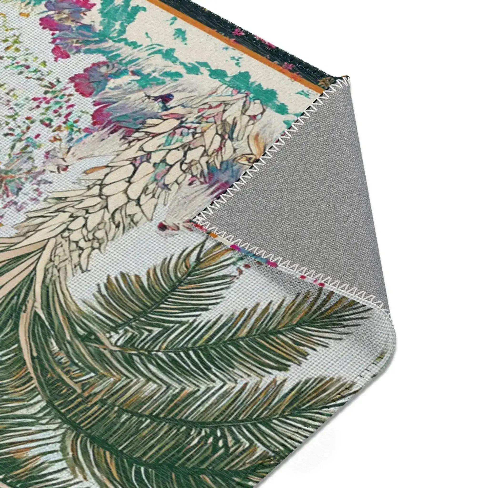 Tropical Oasis Palm Accent Rug - Image 7