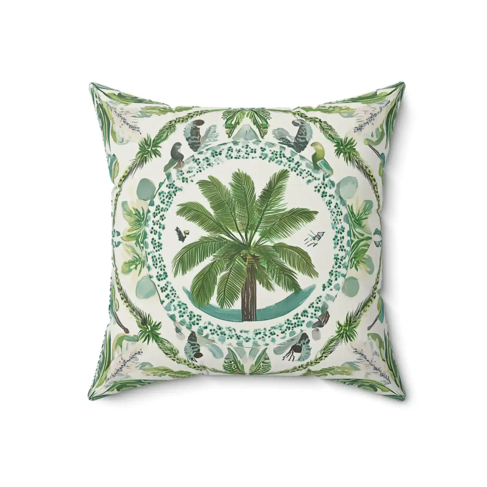 Tropical Oasis Palm Throw Pillow - Image 5