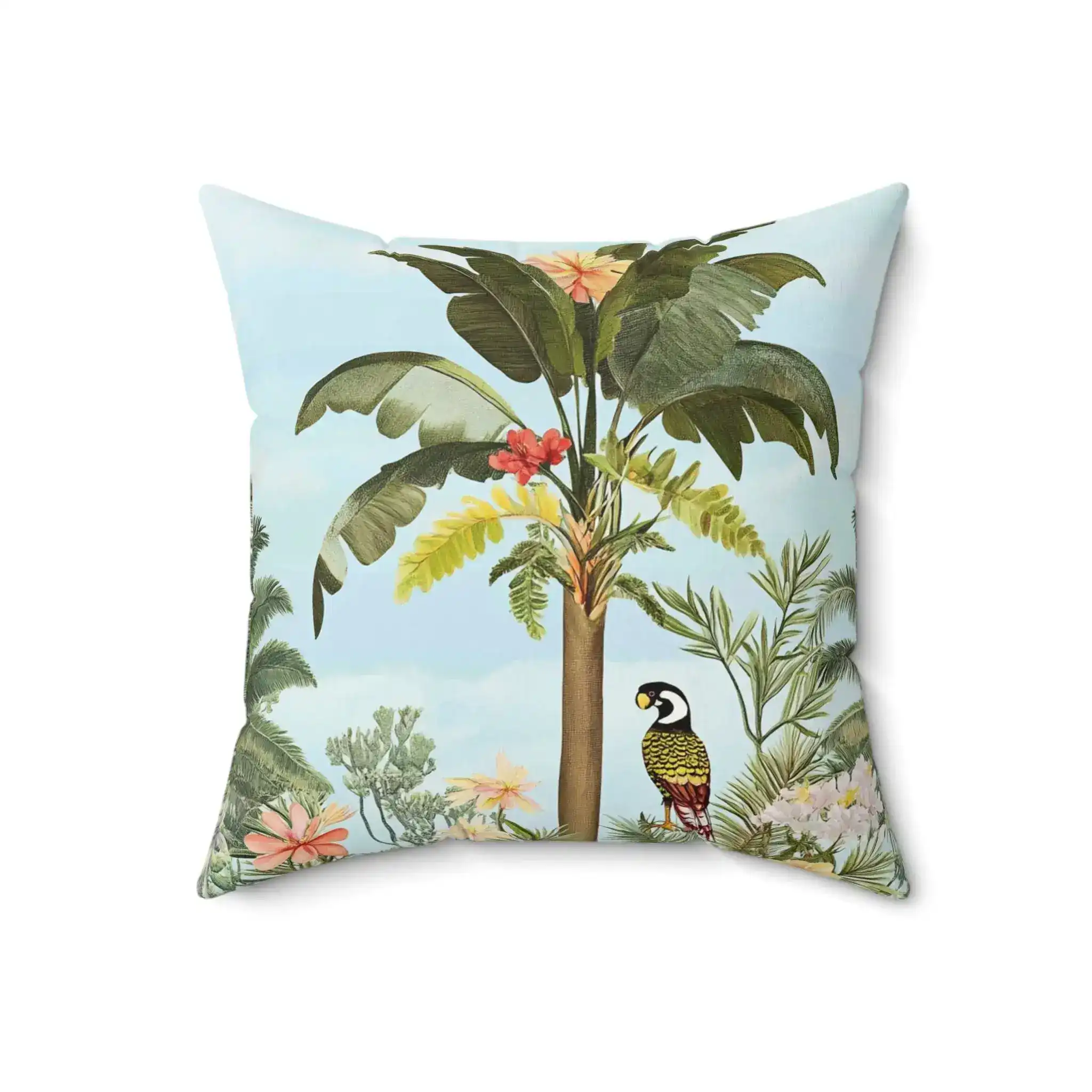 Tropical Paradise Palm Throw Pillow - Image 4