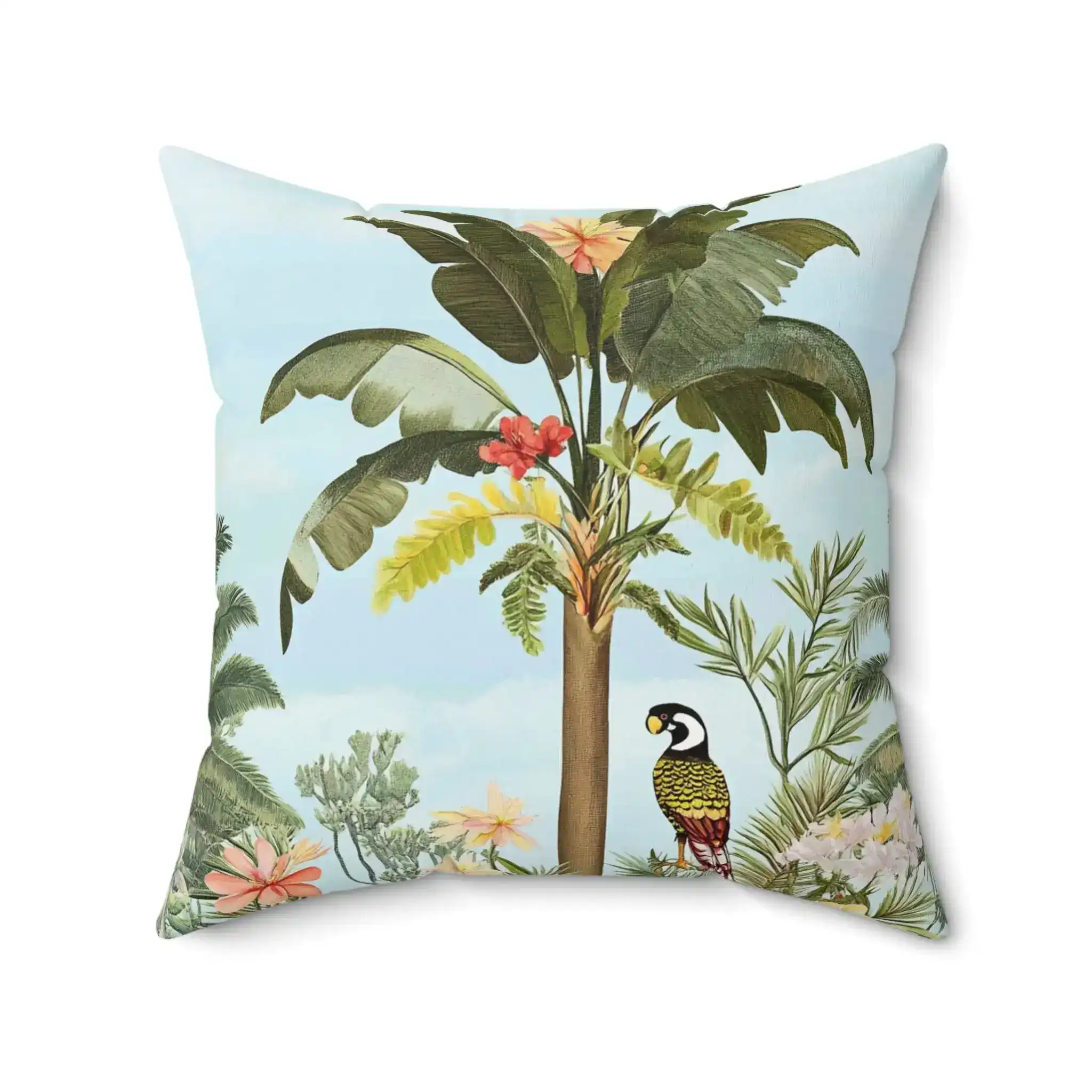 Tropical Paradise Palm Throw Pillow - Image 5