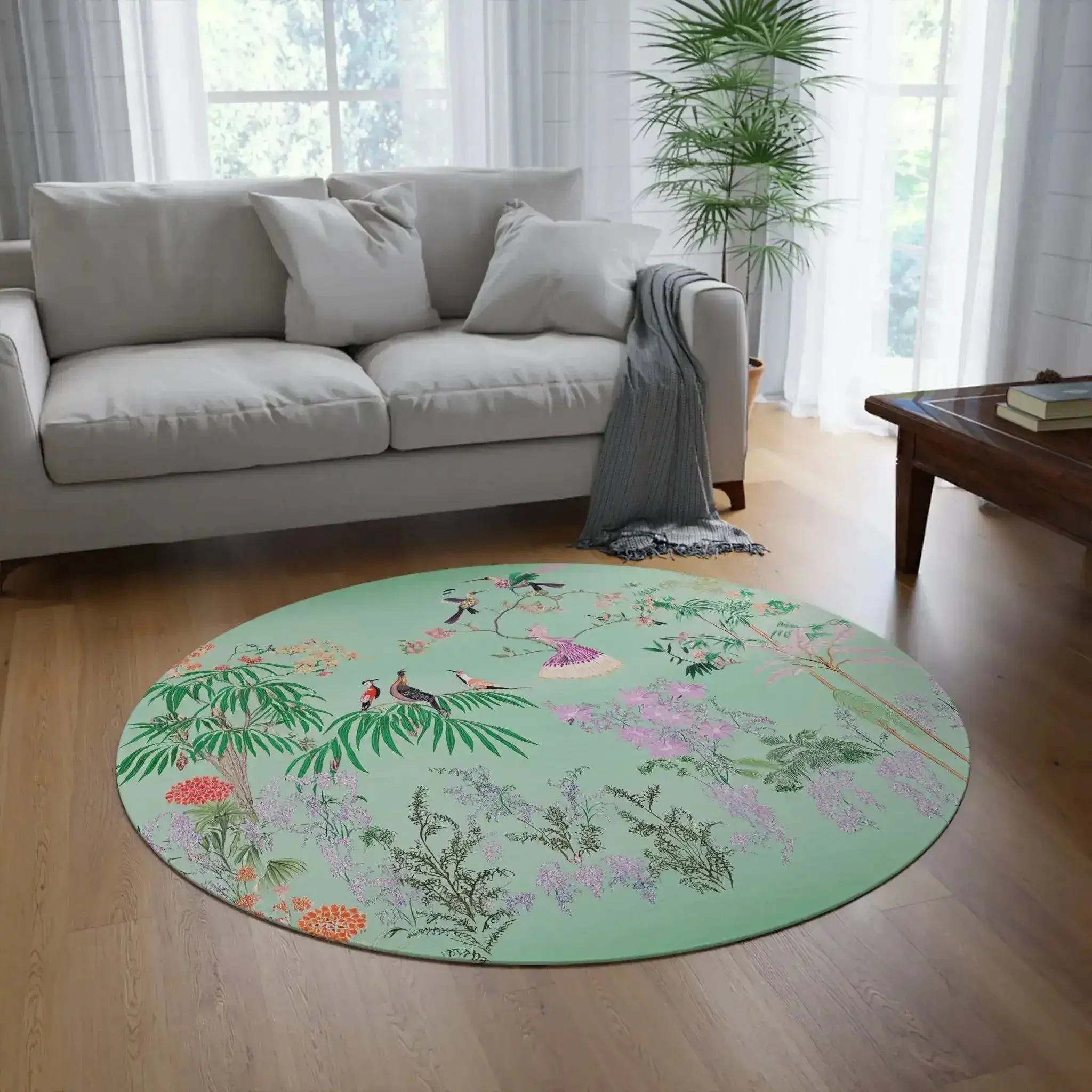 Tropical Songbirds Garden Accent Rug - Image 2